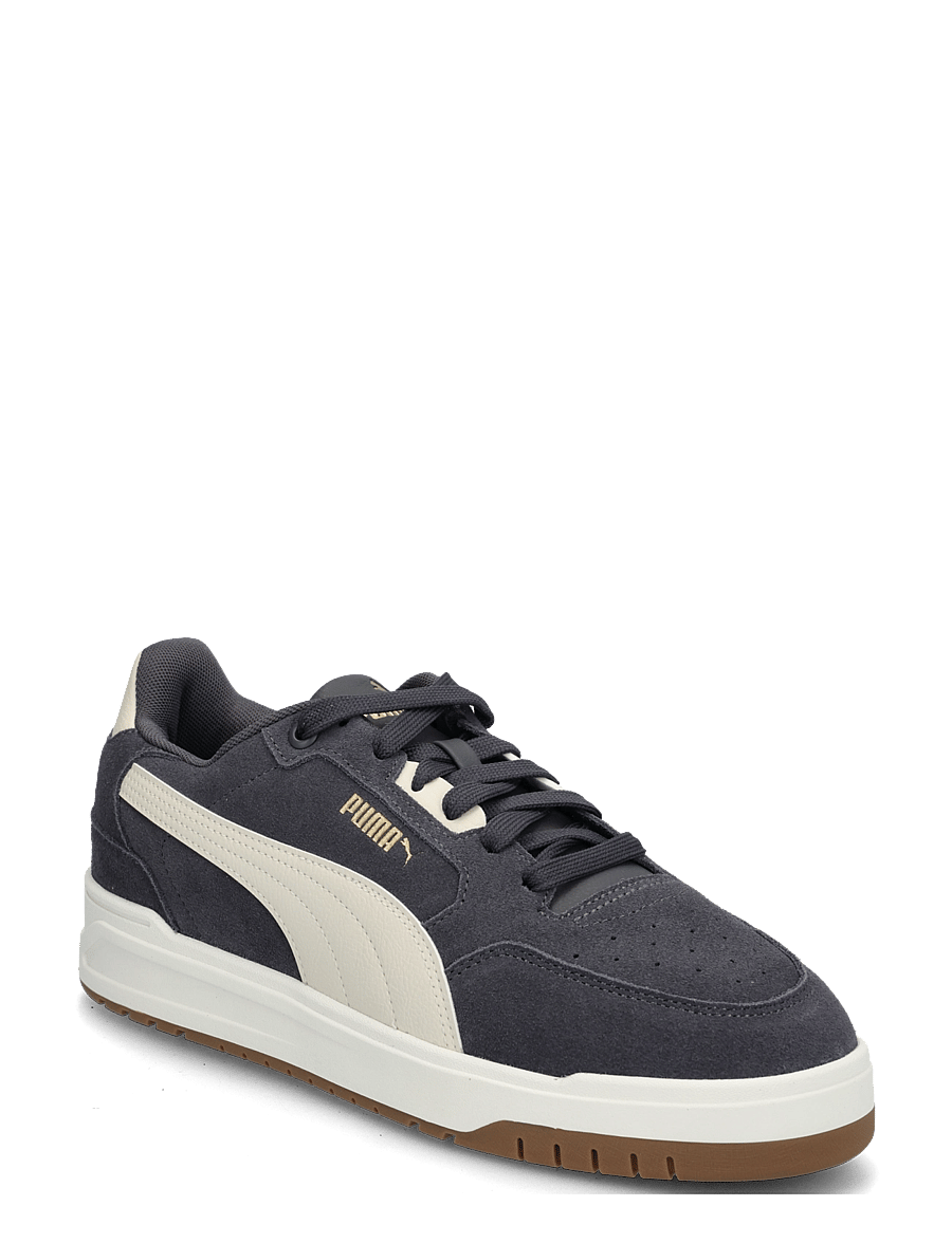 PUMA - Shuffle Downtown SD - niedriger schnitt - moody gray-alpine snow-puma gold - 0