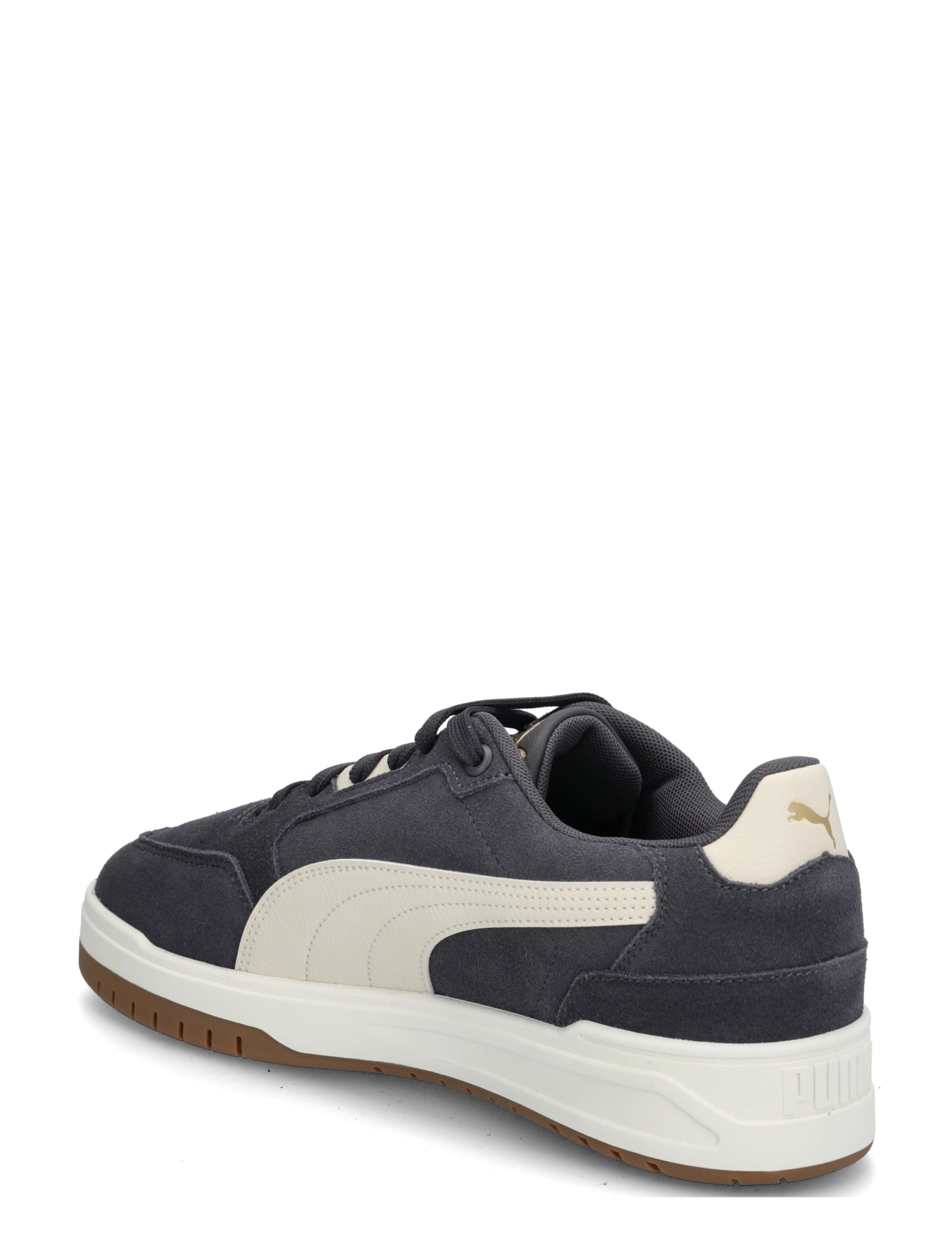 PUMA - Shuffle Downtown SD - niedriger schnitt - moody gray-alpine snow-puma gold - 1