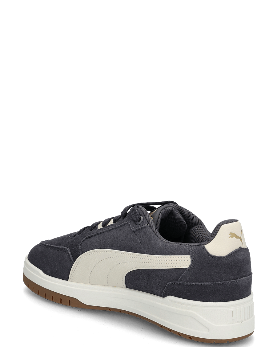 PUMA - Shuffle Downtown SD - niedriger schnitt - moody gray-alpine snow-puma gold - 1