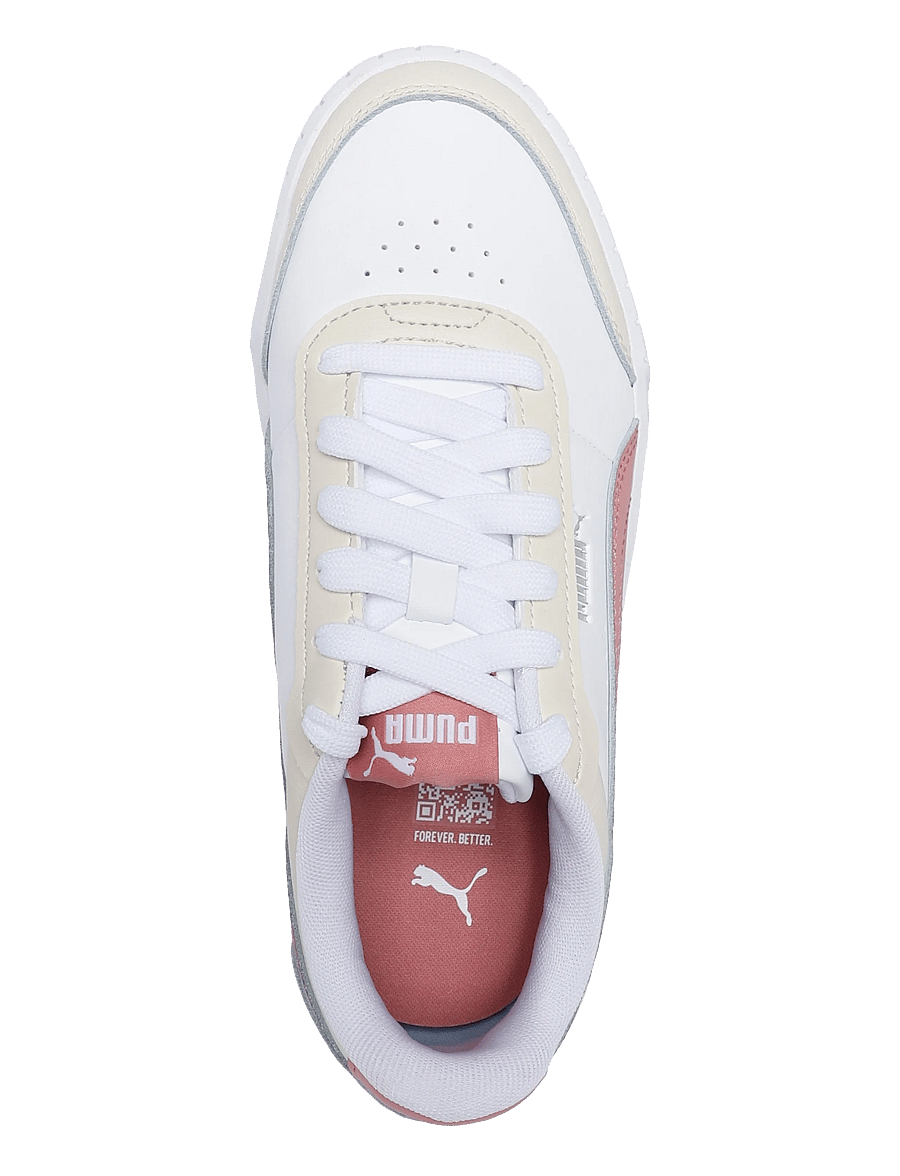 PUMA - Carina Mia - niedrige sneakers - puma white-dusky rosewood-alpine snow - 3