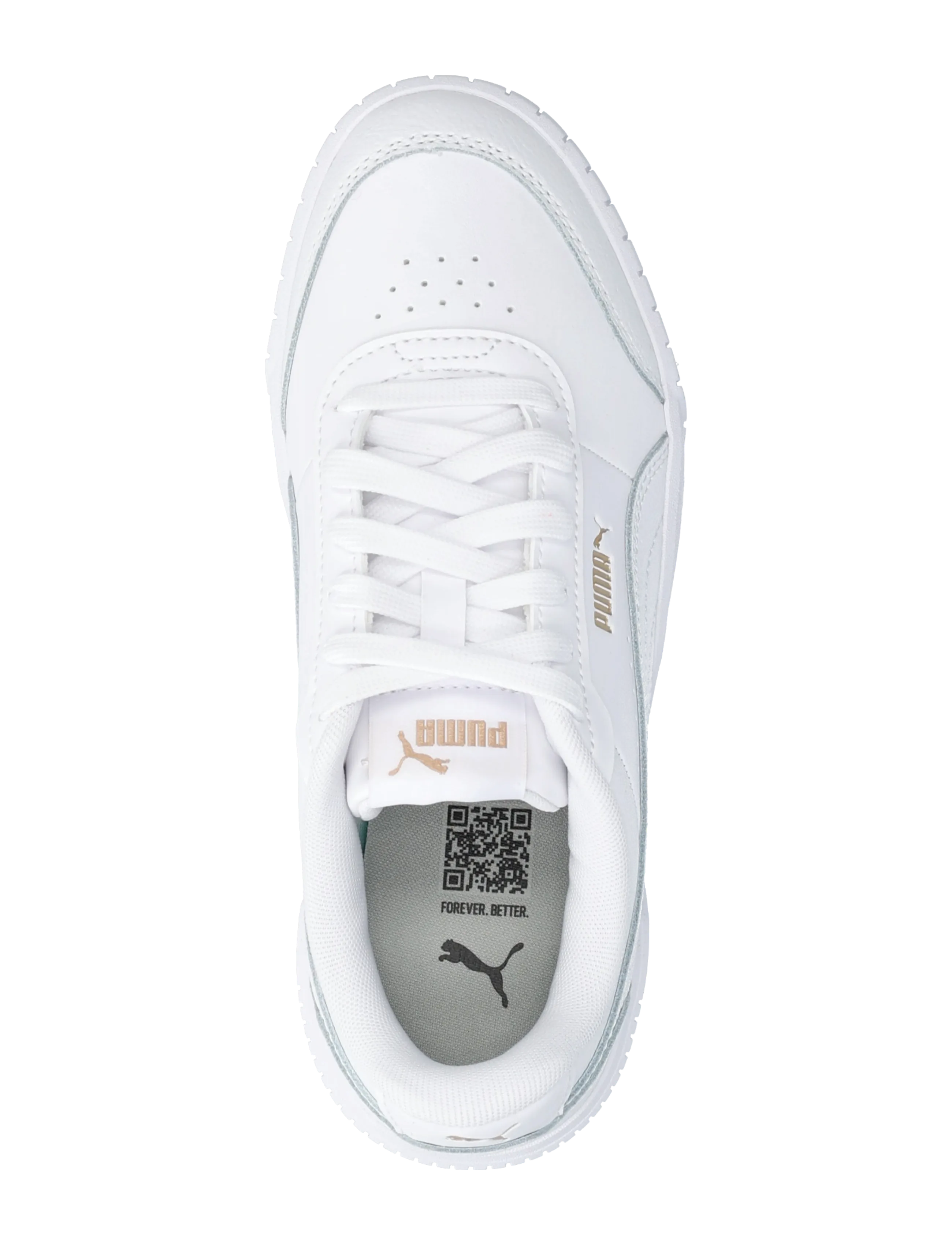 PUMA - Carina Mia - matalavartiset tennarit - puma white-puma gold - 3