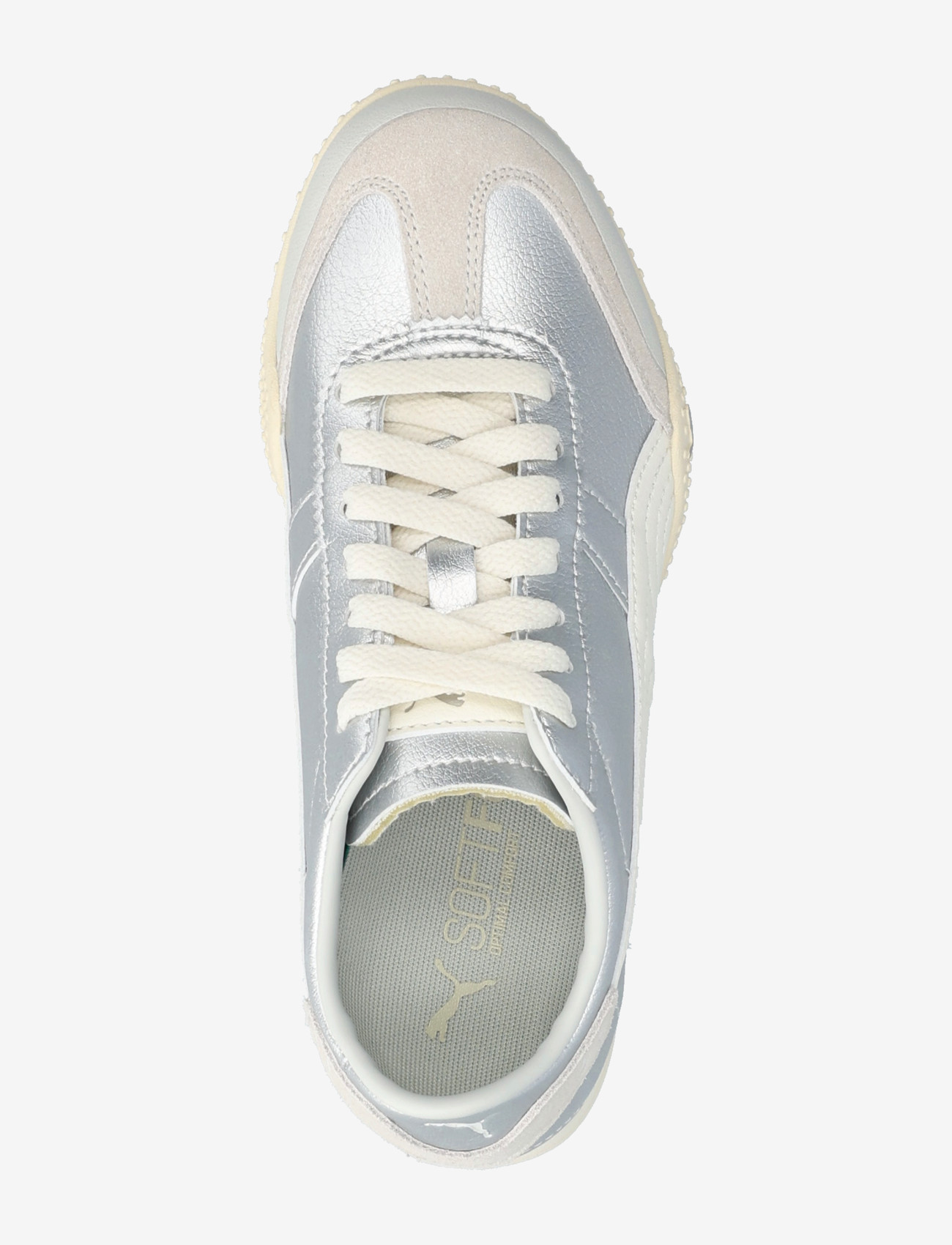 PUMA - Bella UT LEA - lave sneakers - puma silver-frosted ivory - 3