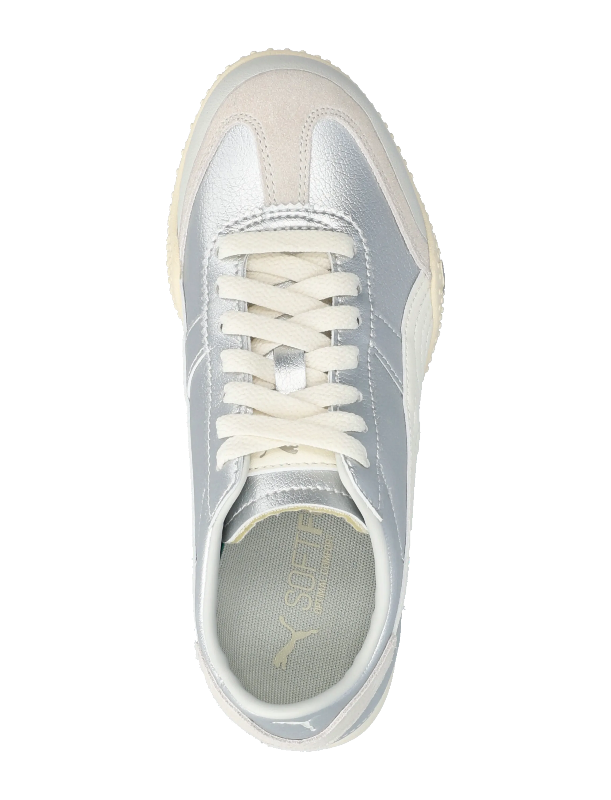 PUMA - Bella UT LEA - låga sneakers - puma silver-frosted ivory - 3