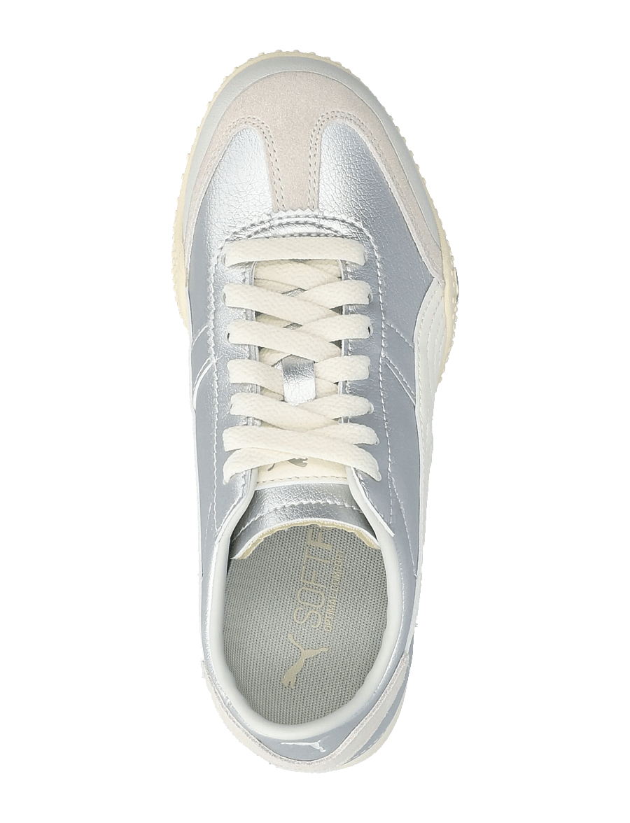 PUMA - Bella UT LEA - niedrige sneakers - puma silver-frosted ivory - 3