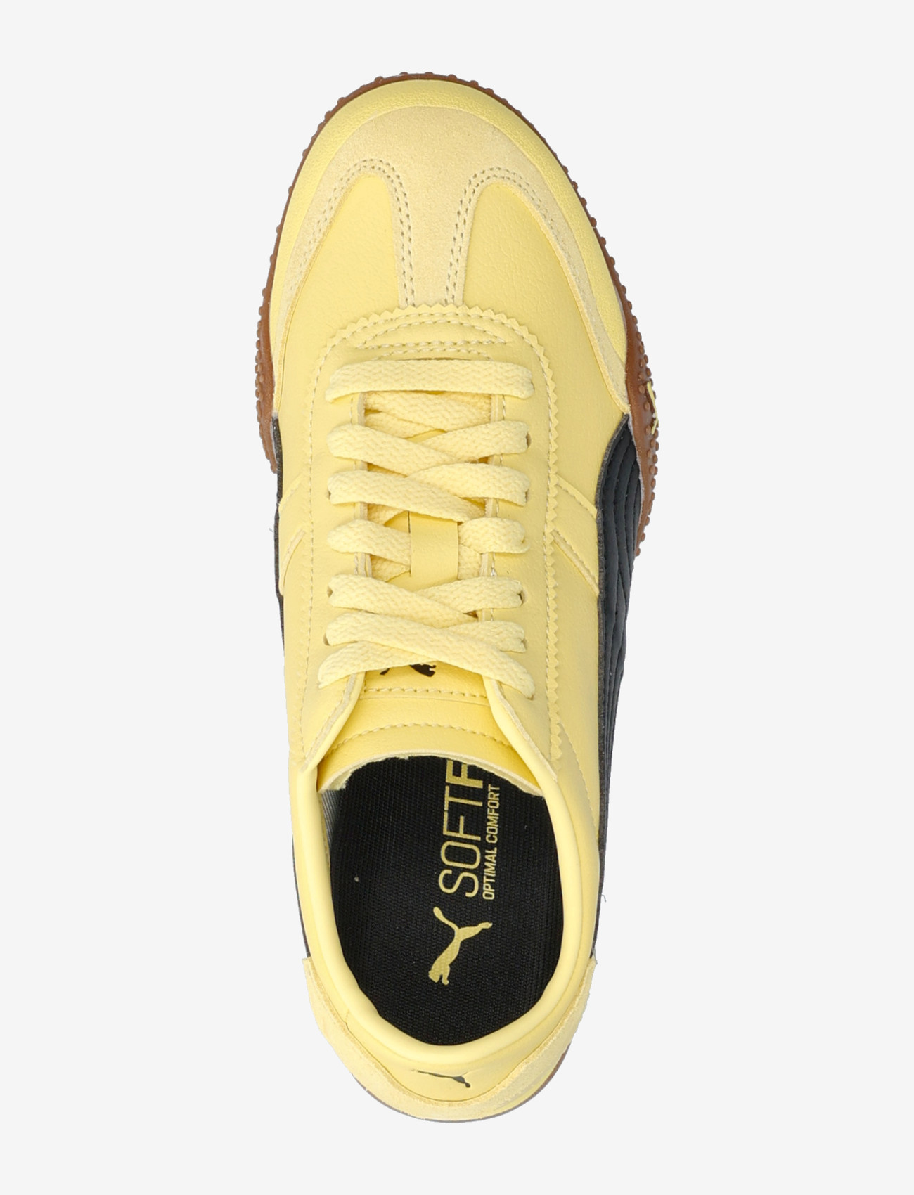 PUMA - Bella UT LEA - low top sneakers - pale lemon-puma black - 3