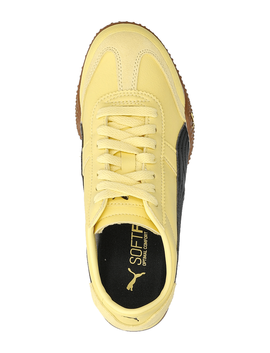 PUMA - Bella UT LEA - lave sneakers - pale lemon-puma black - 3