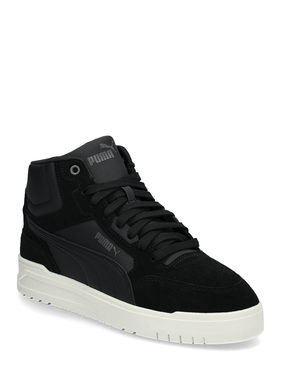 PUMA - Shuffle Downtown Mid Fur - høje sneakers - puma black-shadow gray-warm white - 0