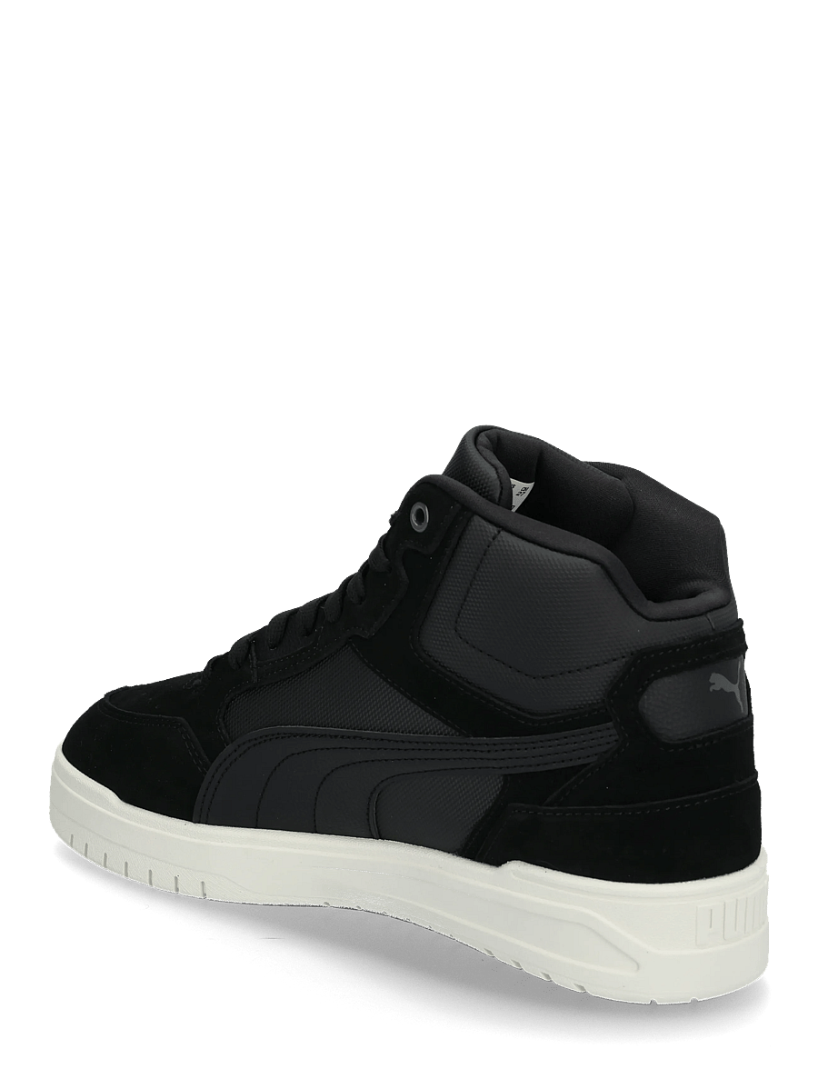 PUMA - Shuffle Downtown Mid Fur - høje sneakers - puma black-shadow gray-warm white - 1