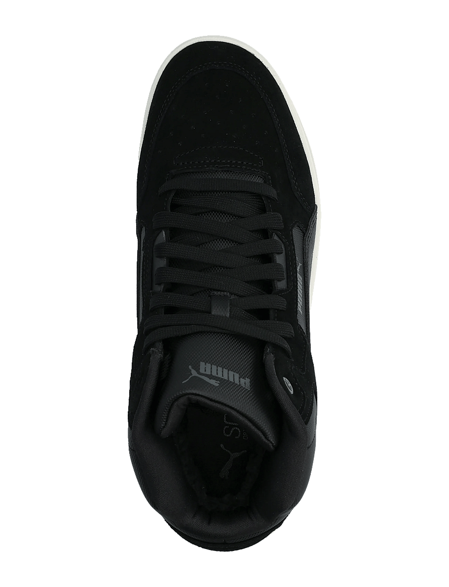 PUMA - Shuffle Downtown Mid Fur - høje sneakers - puma black-shadow gray-warm white - 3