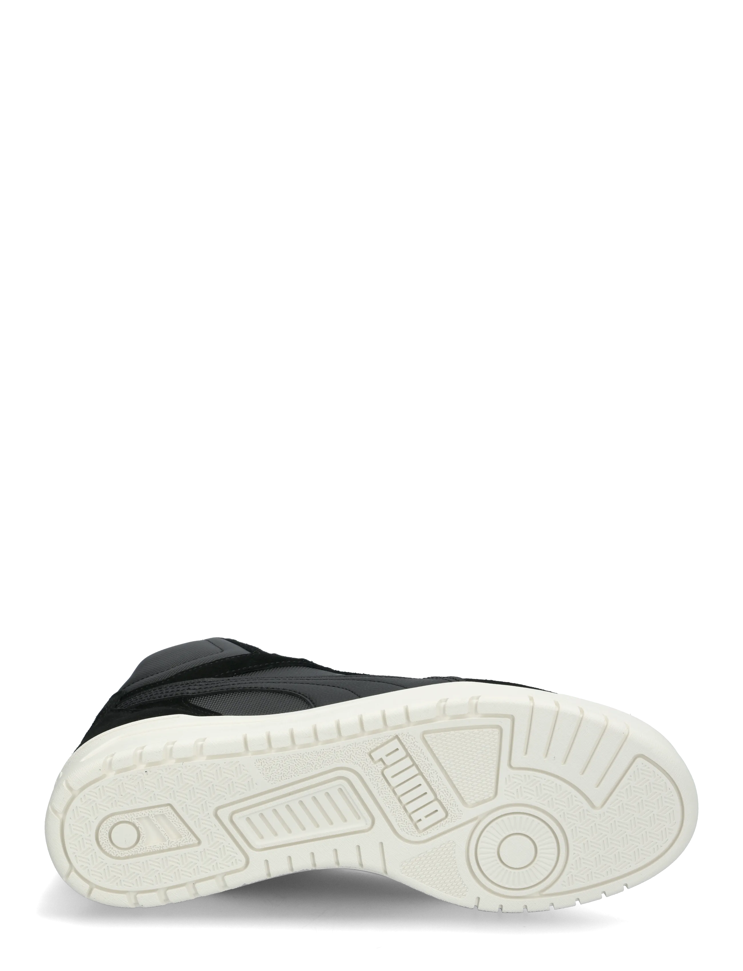 PUMA - Shuffle Downtown Mid Fur - high tops - puma black-shadow gray-warm white - 4