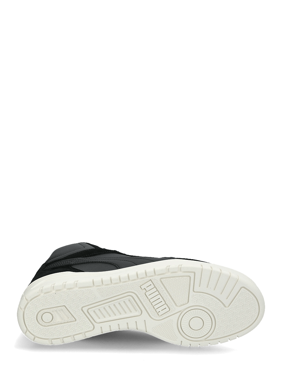 PUMA - Shuffle Downtown Mid Fur - høje sneakers - puma black-shadow gray-warm white - 4