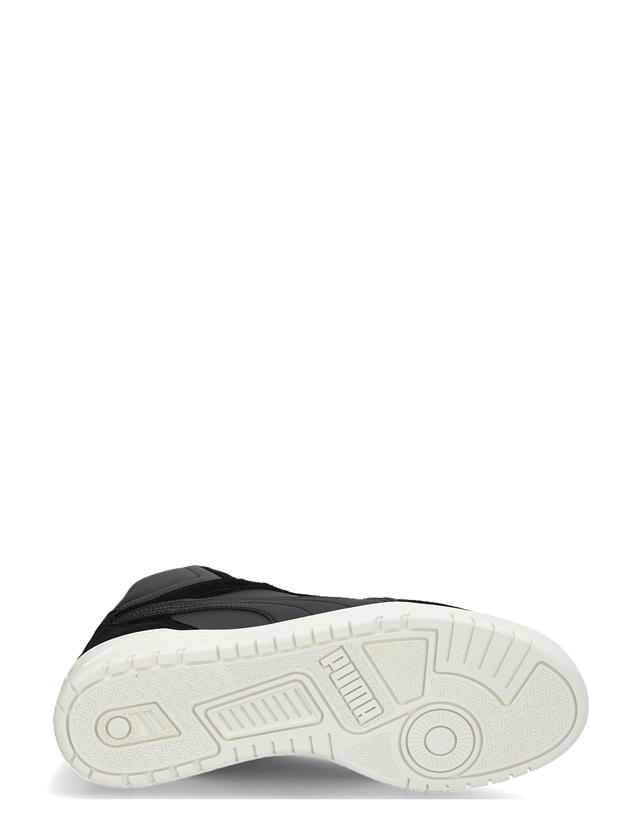 PUMA - Shuffle Downtown Mid Fur - puma black-shadow gray-warm white - 4