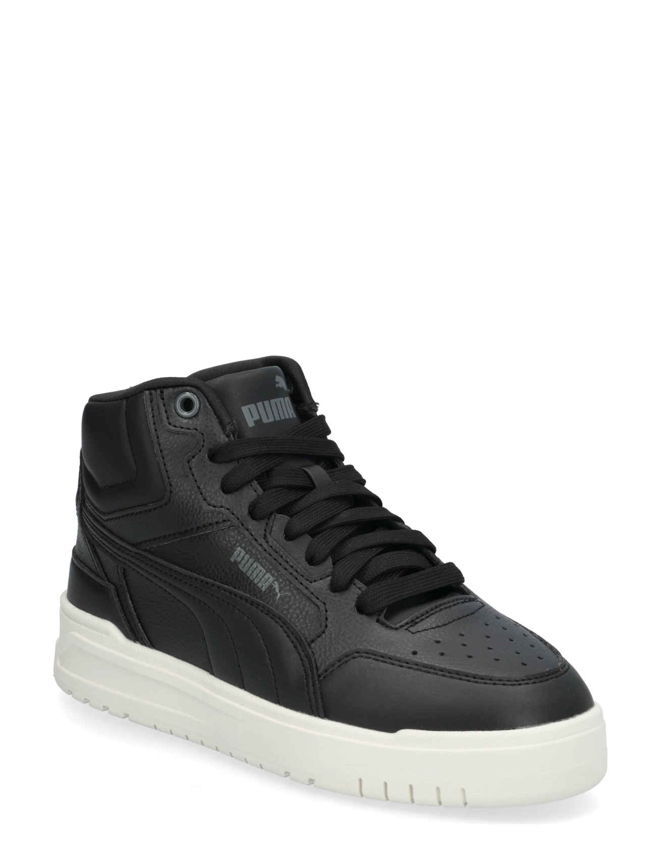 PUMA Shuffle Downtown Mid Fur Jr - Teens 35-44 - PUMA BLACK-SHADOW GRAY-WARM WHITE / black