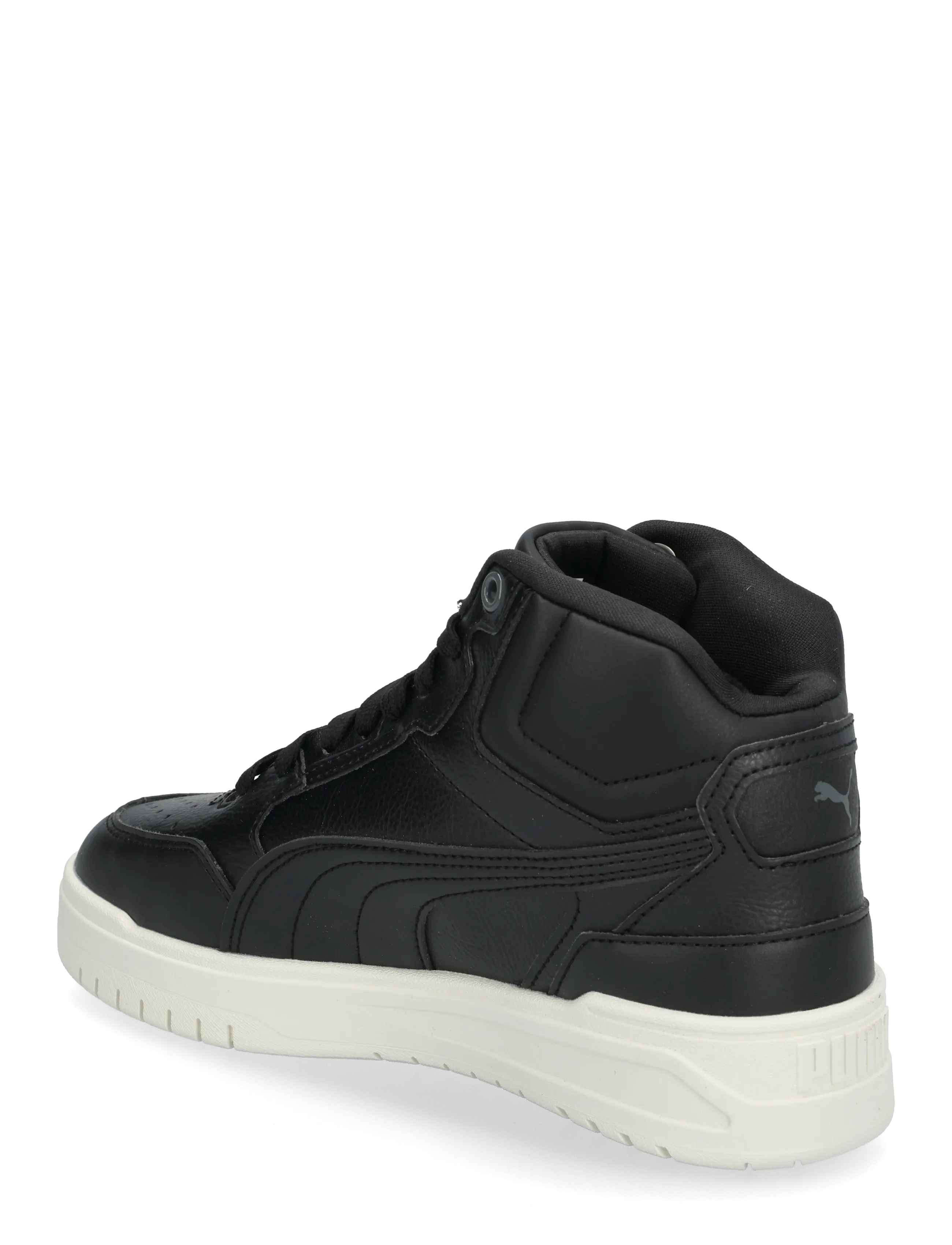 PUMA - Shuffle Downtown Mid Fur Jr - kleidung - puma black-shadow gray-warm white - 1