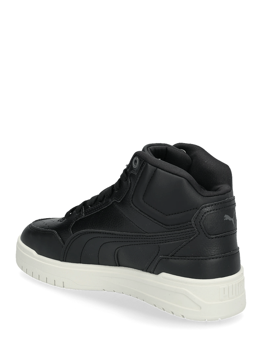 PUMA - Shuffle Downtown Mid Fur Jr - kleidung - puma black-shadow gray-warm white - 1
