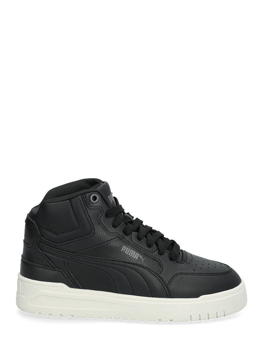PUMA - Shuffle Downtown Mid Fur Jr - kleidung - puma black-shadow gray-warm white - 2