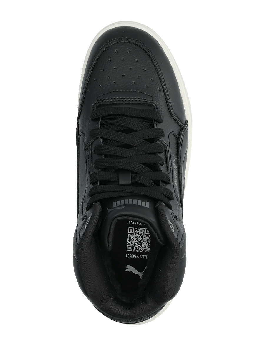 PUMA - Shuffle Downtown Mid Fur Jr - kleidung - puma black-shadow gray-warm white - 3