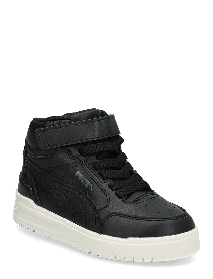 PUMA - Shuffle Downtown Mid Fur AC+ PS - kleidung - puma black-shadow gray-warm white - 0