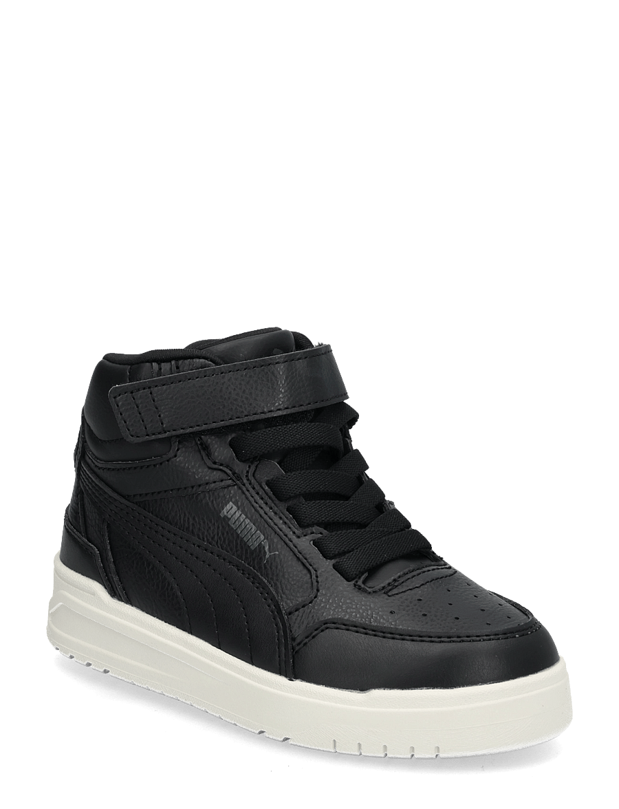 PUMA - Shuffle Downtown Mid Fur AC+ PS - kleidung - puma black-shadow gray-warm white - 0