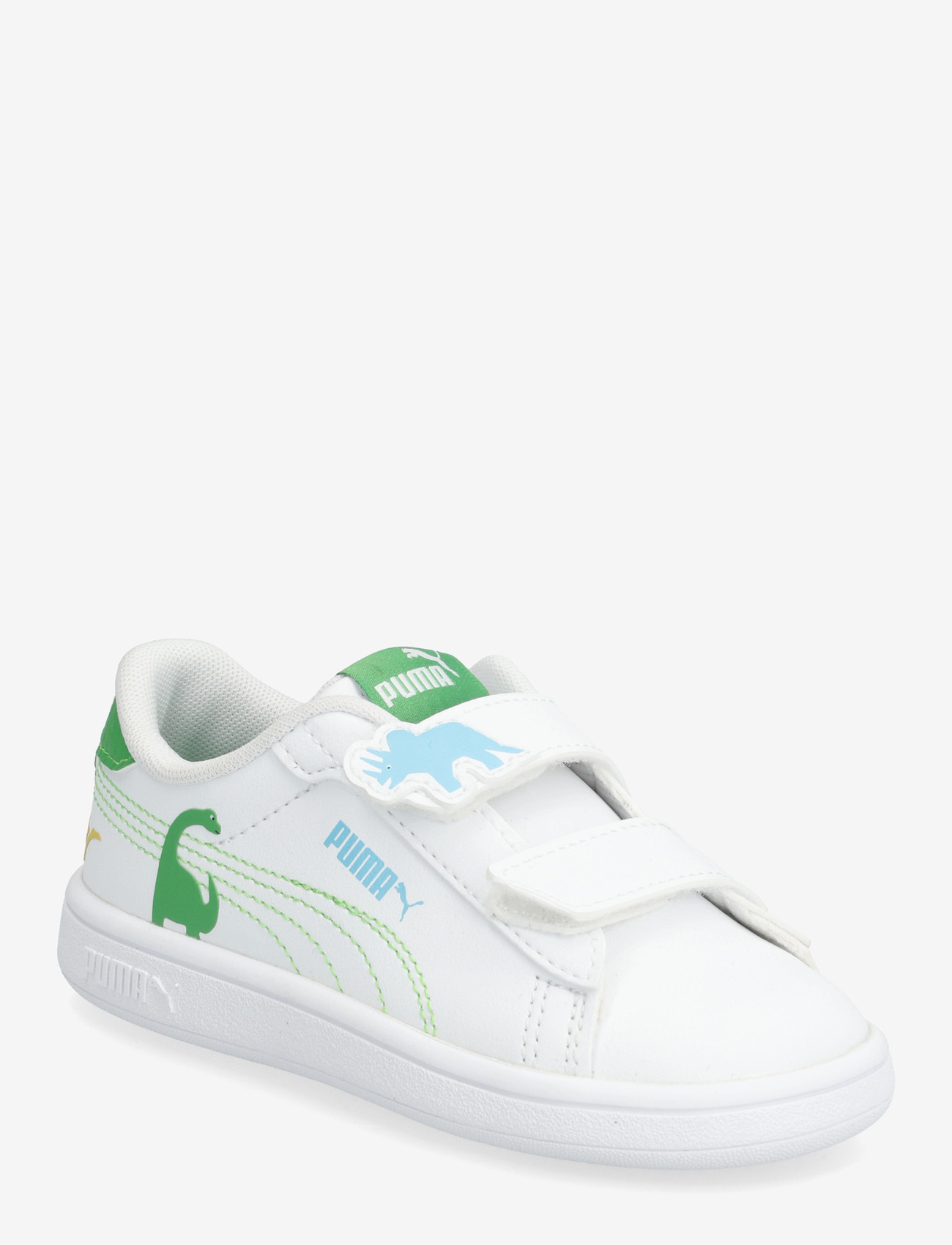 PUMA - Puma Smash 3.0 Dino V Inf - tøj - puma white-green fruit-vibrant blue - 0