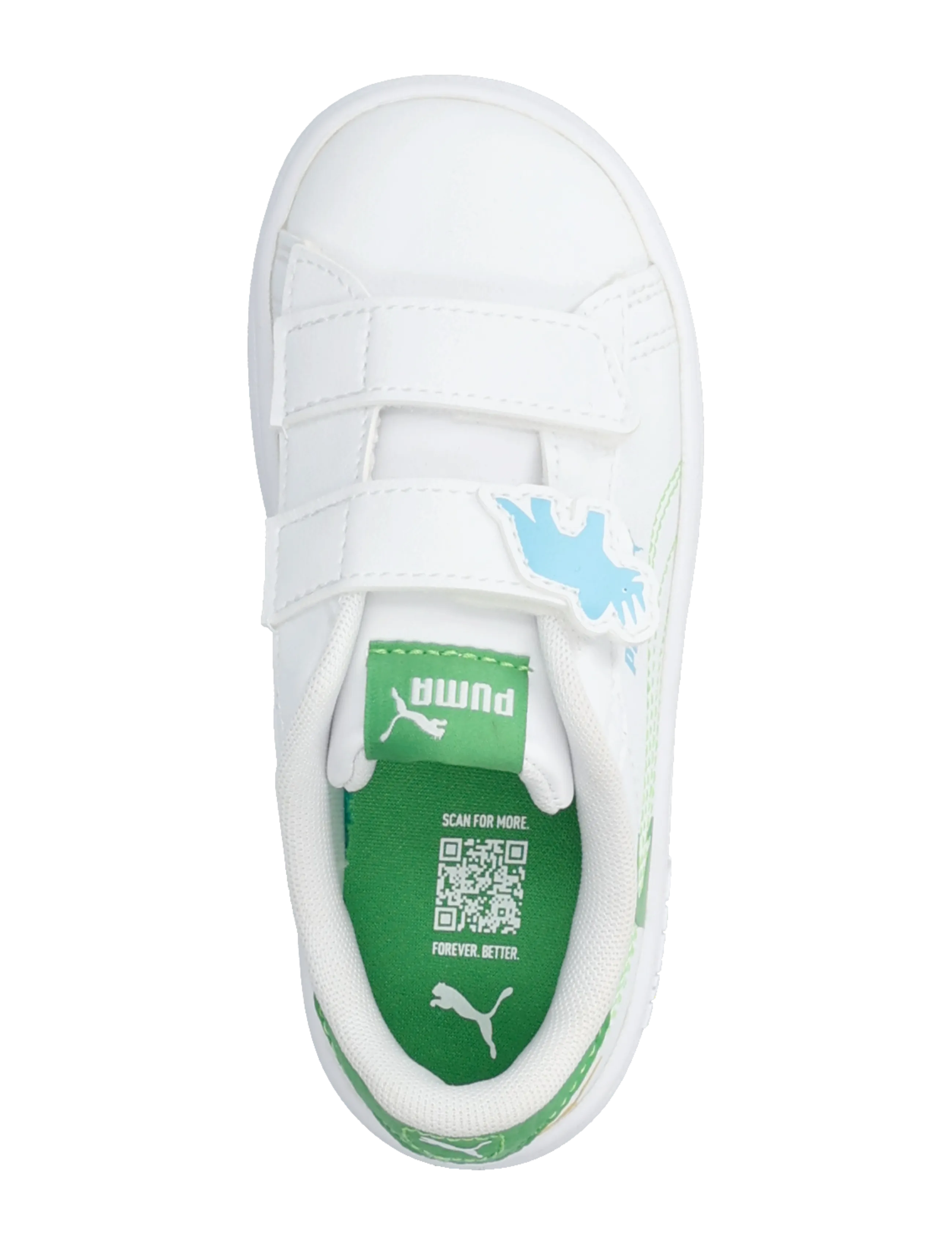 PUMA - Puma Smash 3.0 Dino V Inf - kleidung - puma white-green fruit-vibrant blue - 3