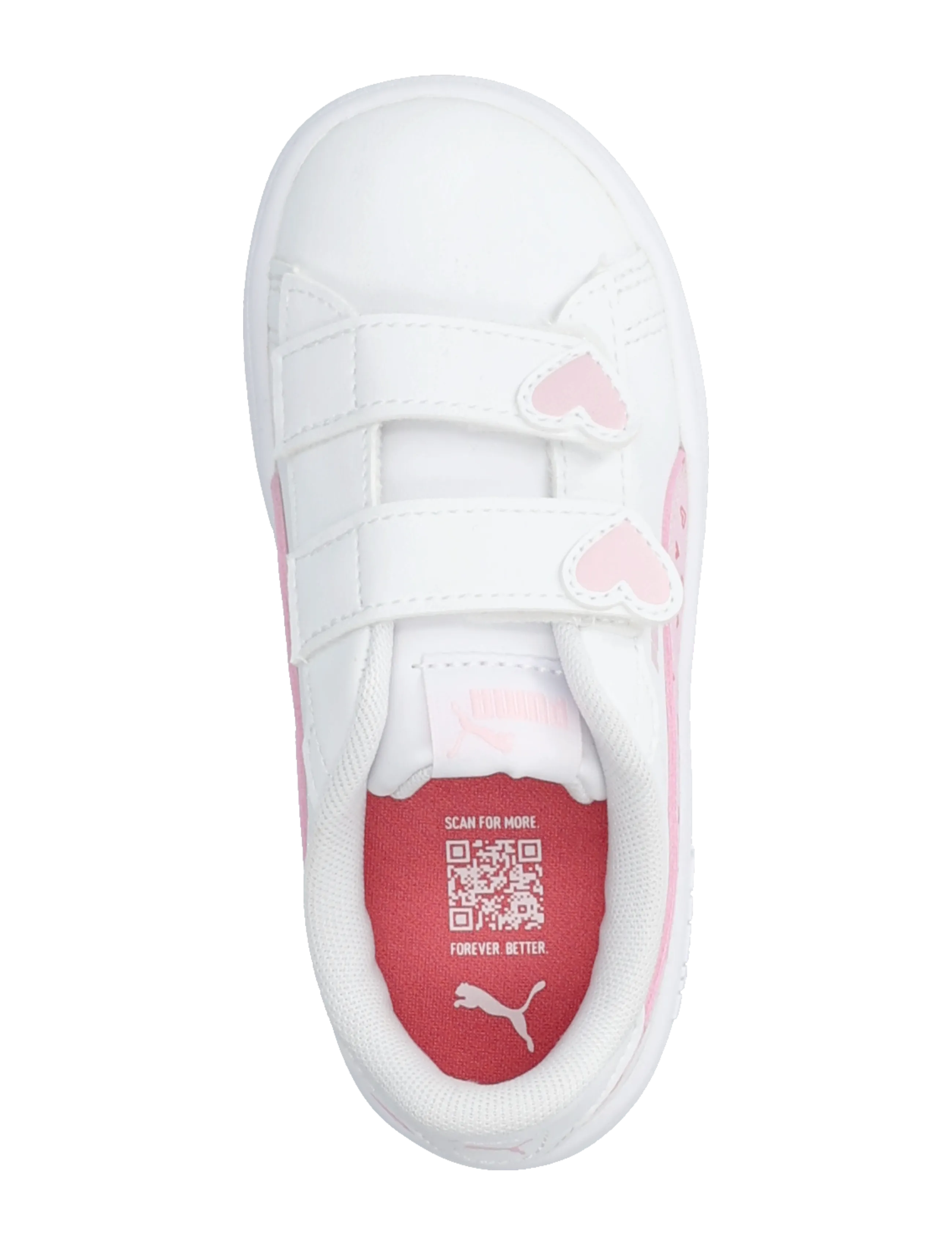 PUMA - Puma Smash 3.0 Hearty V Inf - lave sneakers - puma white-pearl pink - 3