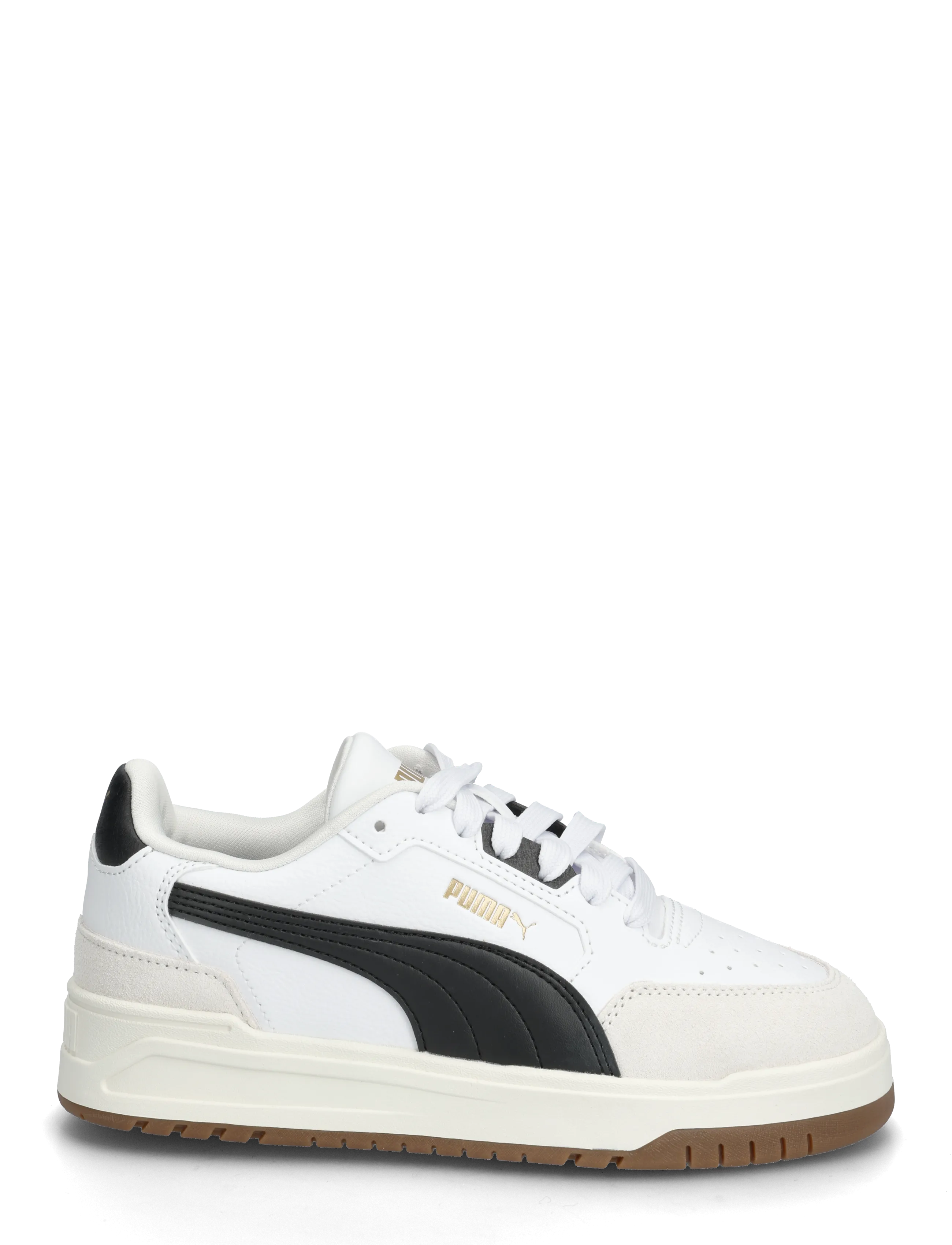 PUMA - Shuffle Downtown Lo OG Jr - lágir strigaskór - puma white-puma black-vapor gray - 1