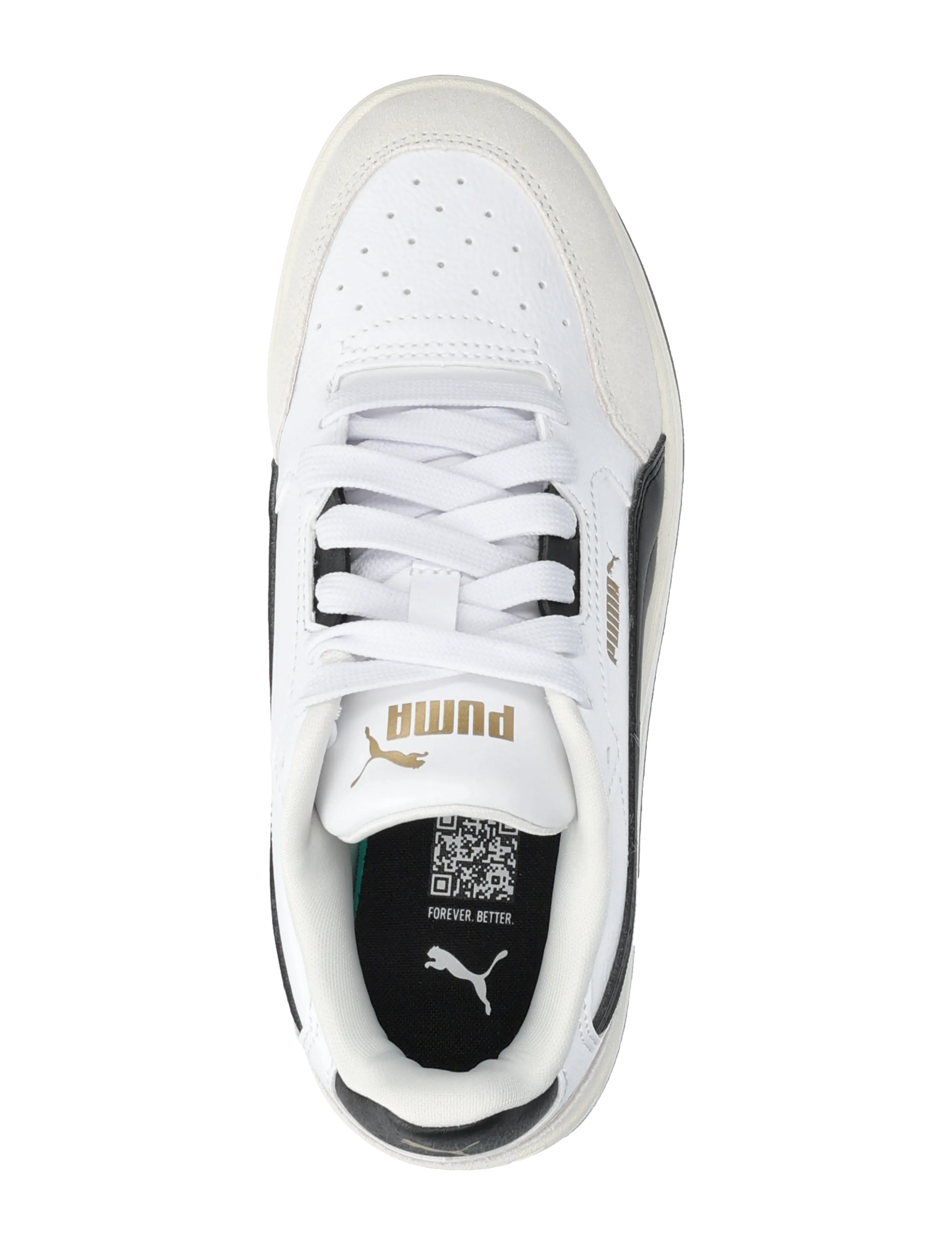 PUMA - Shuffle Downtown Lo OG Jr - lágir strigaskór - puma white-puma black-vapor gray - 3