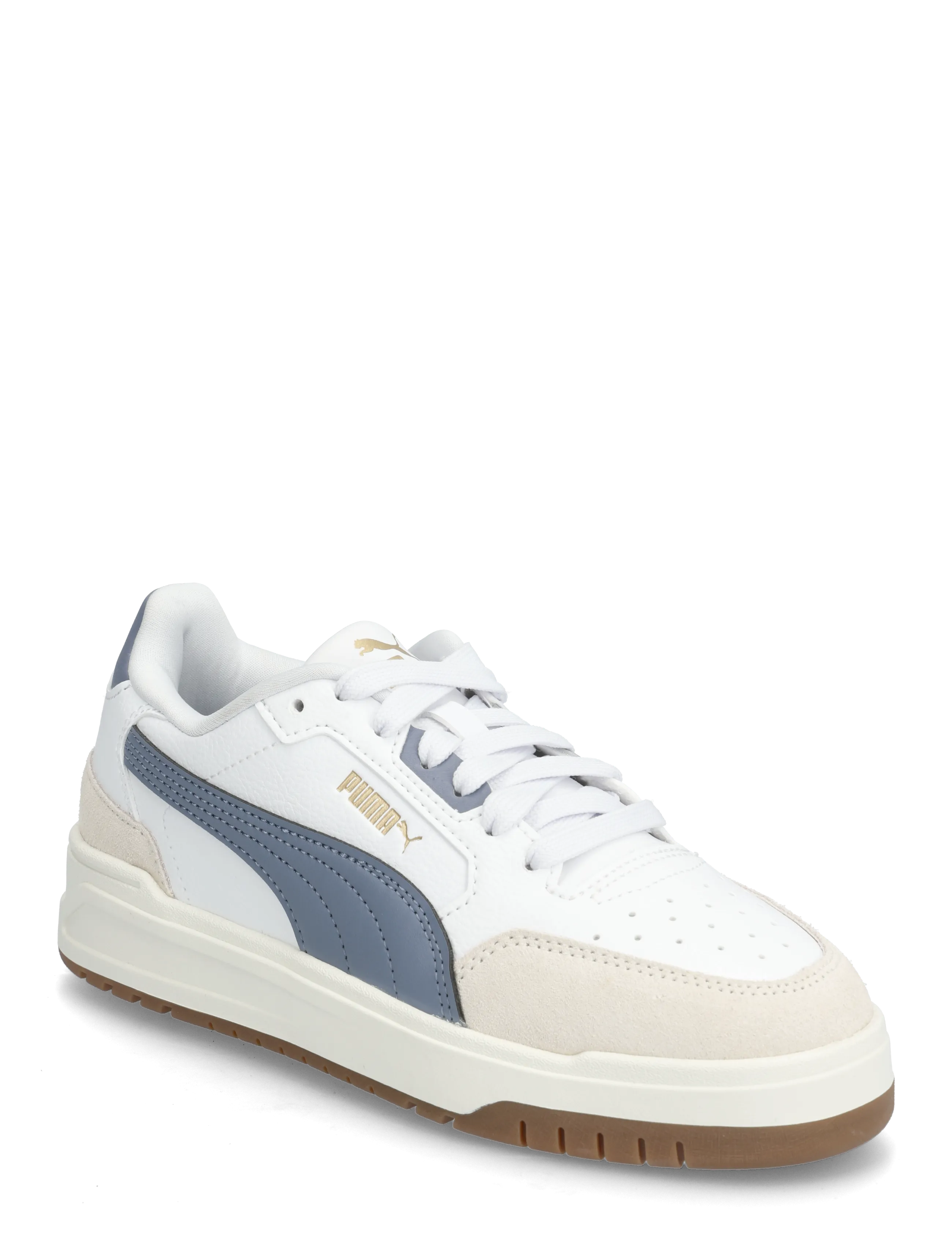 PUMA Shuffle Downtown Lo OG Jr - Schuhe - PUMA WHITE-GRAY SKY-PUMA GOLD / white