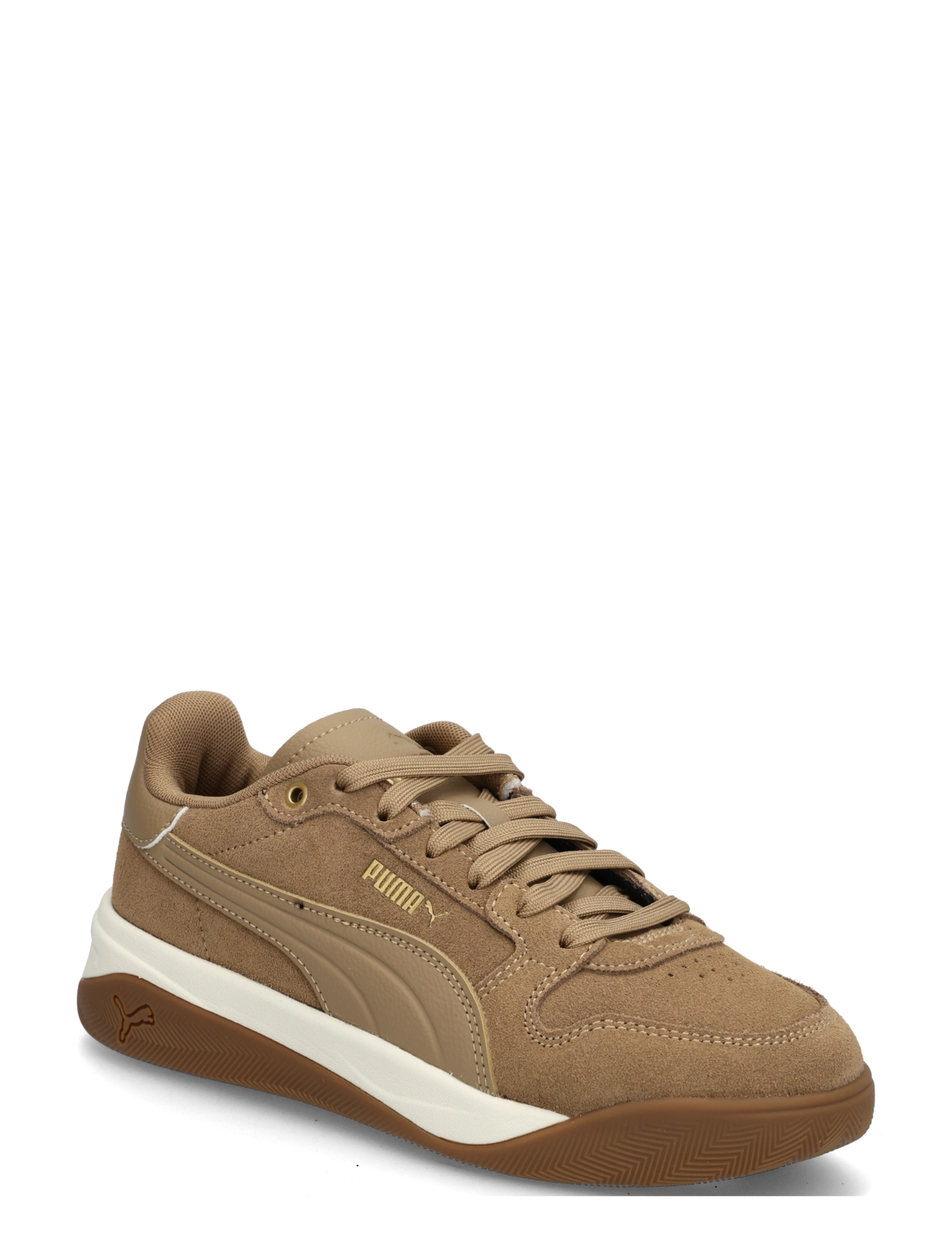PUMA Court Bae SD - Niedrige Sneakers - SOFT TAUPE-SOFT TAUPE-PUMA GOLD / beige