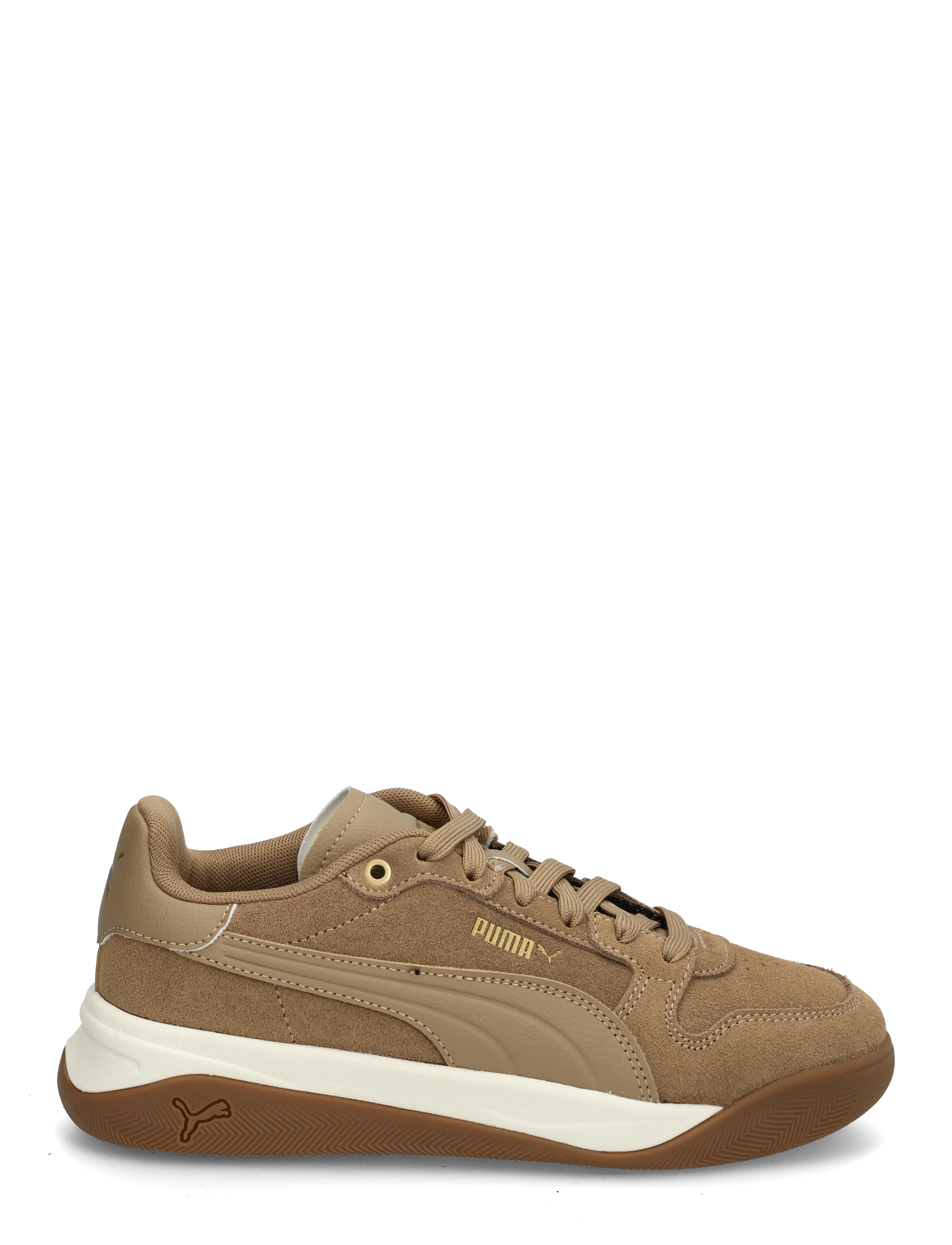 PUMA - Court Bae SD - lágir strigaskór - soft taupe-soft taupe-puma gold - 1