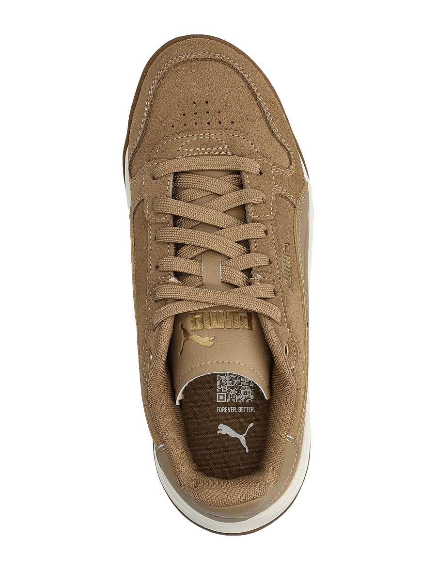 PUMA - Court Bae SD - lágir strigaskór - soft taupe-soft taupe-puma gold - 3