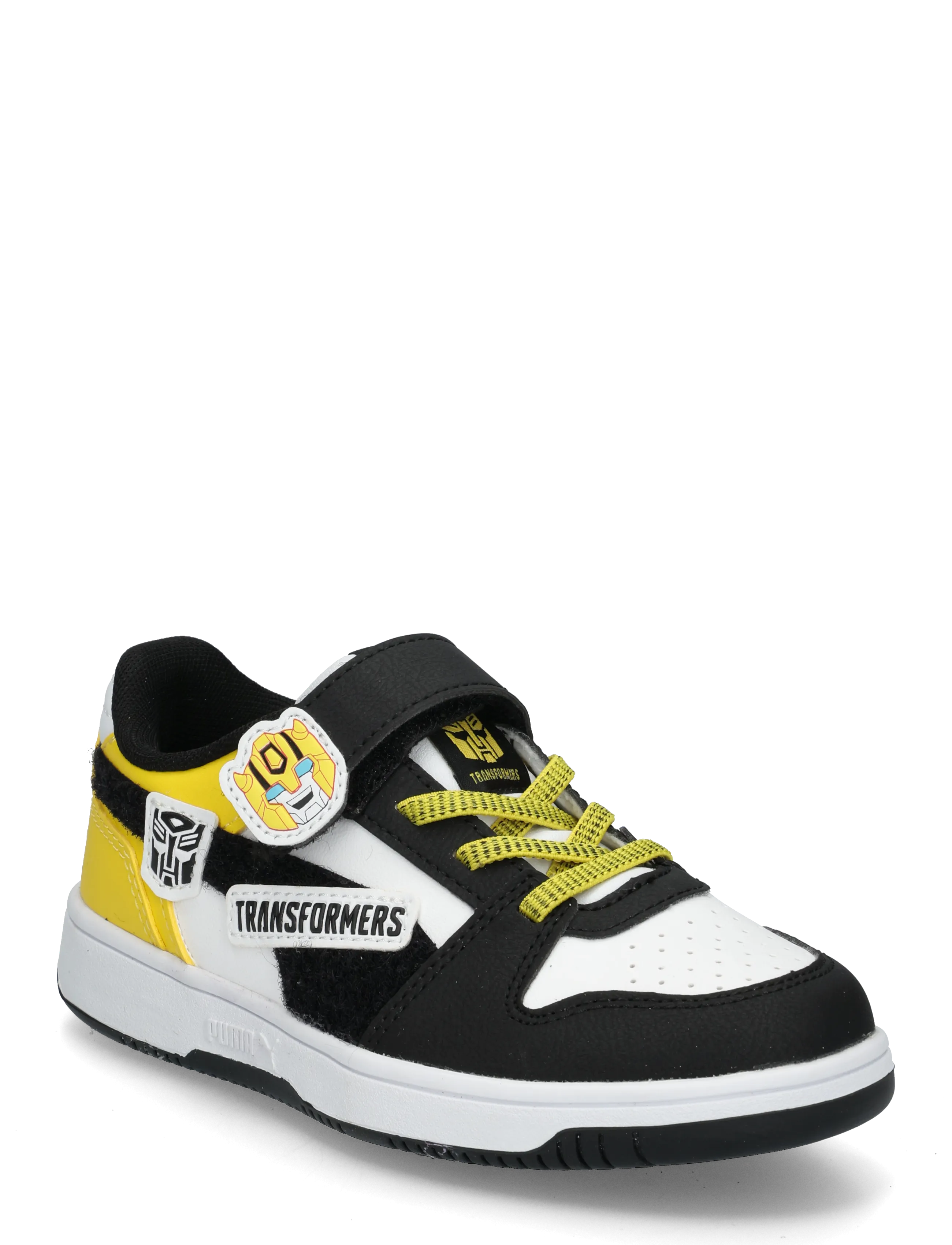 PUMA Rebound Slam Lo Transformers Ac+ Ps, Kinder, Transformers Klettverschluss Low-Top Sneaker, Weiß, Gr.33