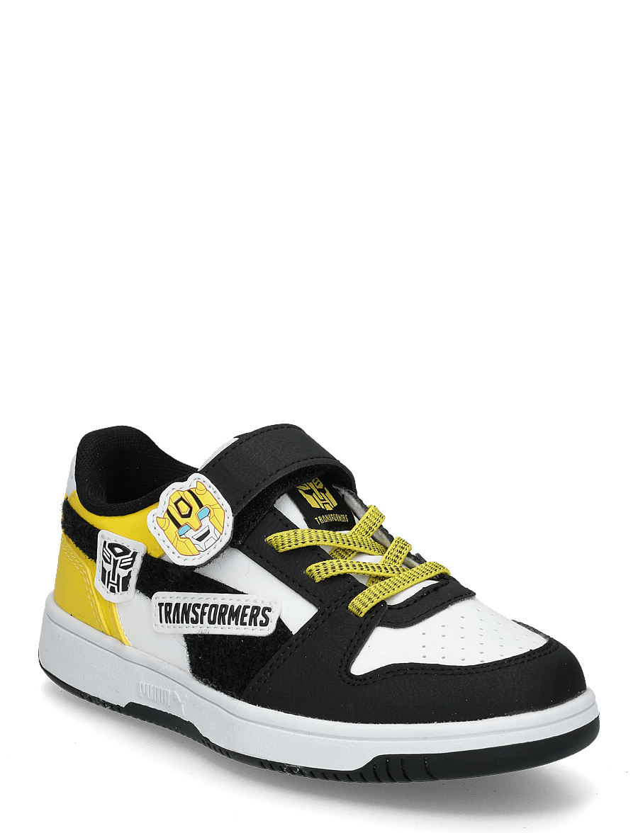 PUMA - Rebound Slam Lo Transformers AC+ PS - kleidung - puma white-puma black-bright mango yellow - 0