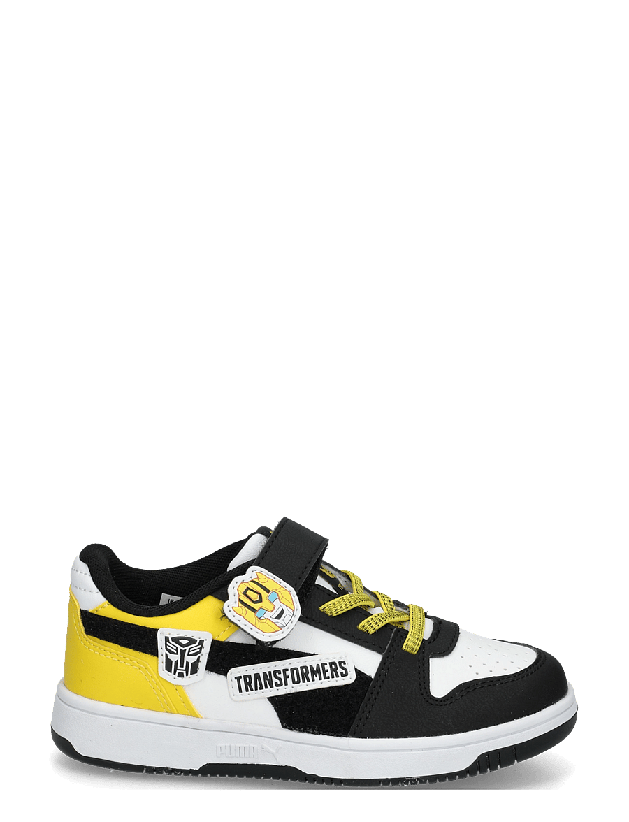 PUMA - Rebound Slam Lo Transformers AC+ PS - kleidung - puma white-puma black-bright mango yellow - 2