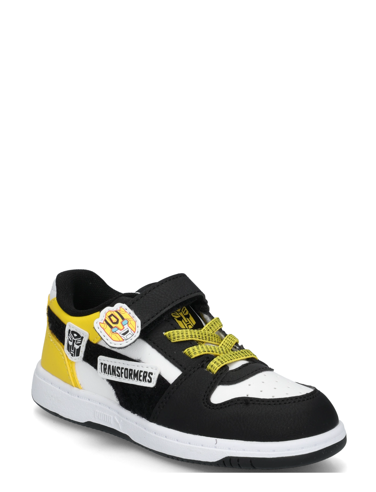 PUMA Rebound Slam Lo Transformers AC+ Inf - Sko - PUMA WHITE-PUMA BLACK-BRIGHT MANGO YELLOW / white