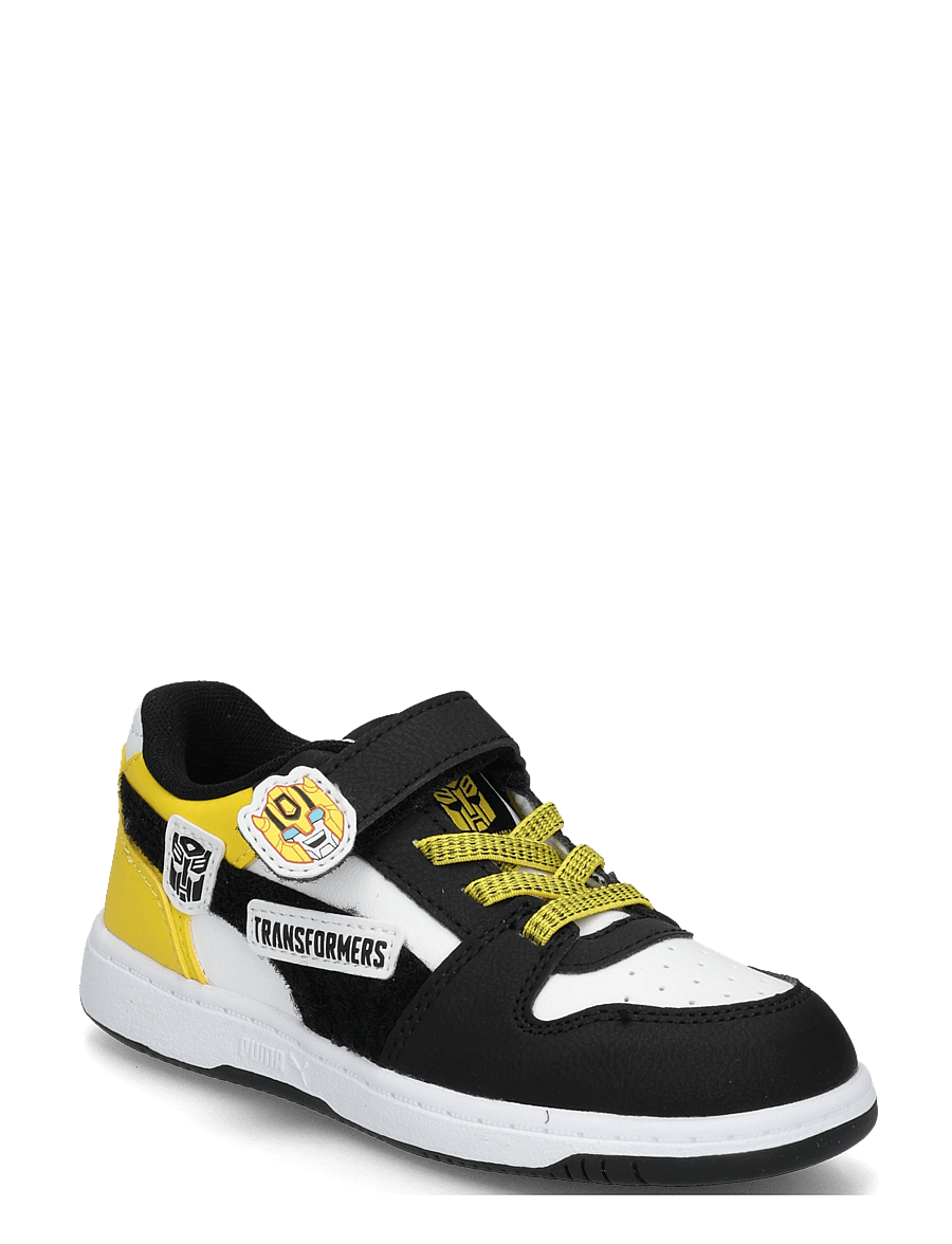 PUMA - Rebound Slam Lo Transformers AC+ Inf - puma white-puma black-bright mango yellow - 0