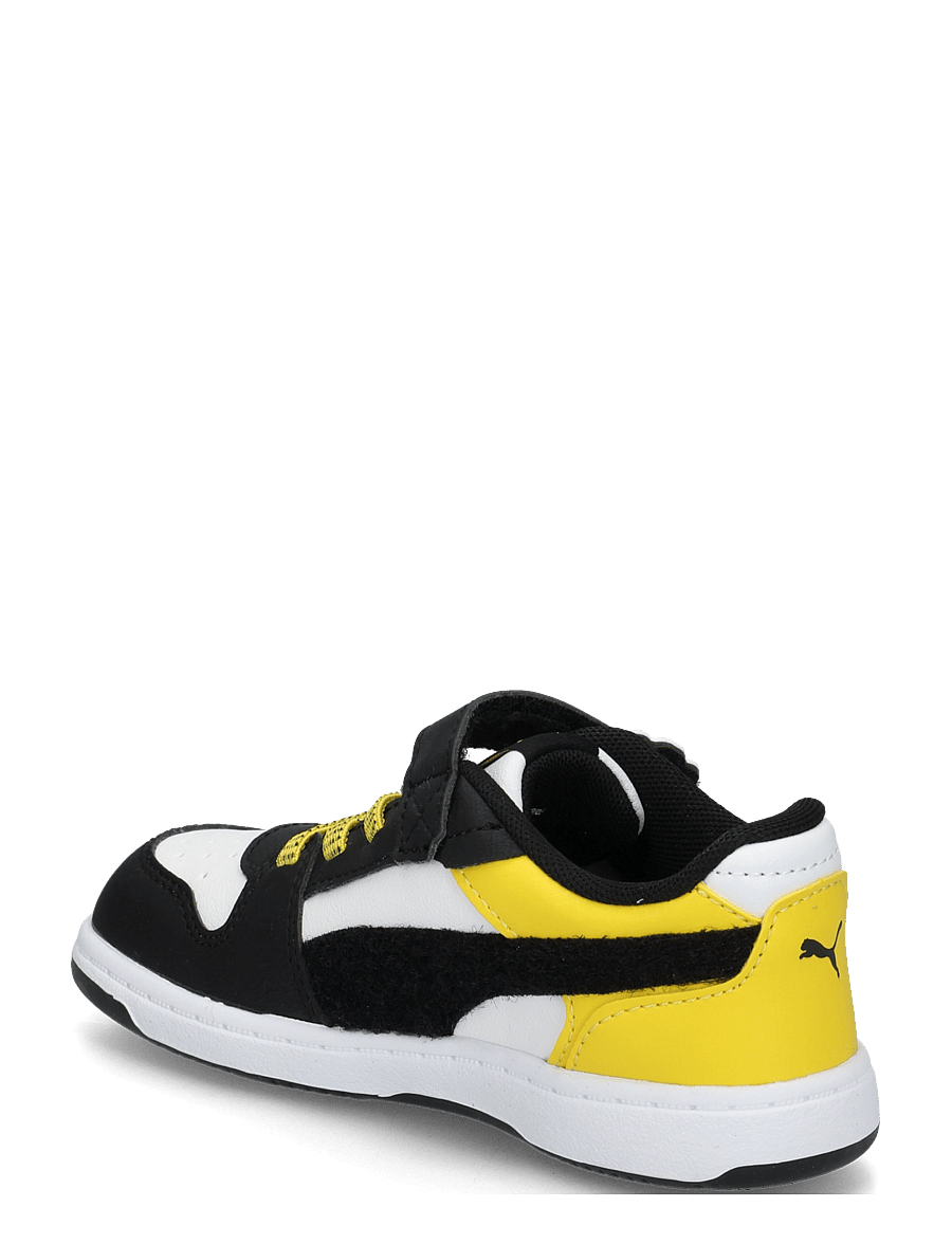 PUMA - Rebound Slam Lo Transformers AC+ Inf - puma white-puma black-bright mango yellow - 1
