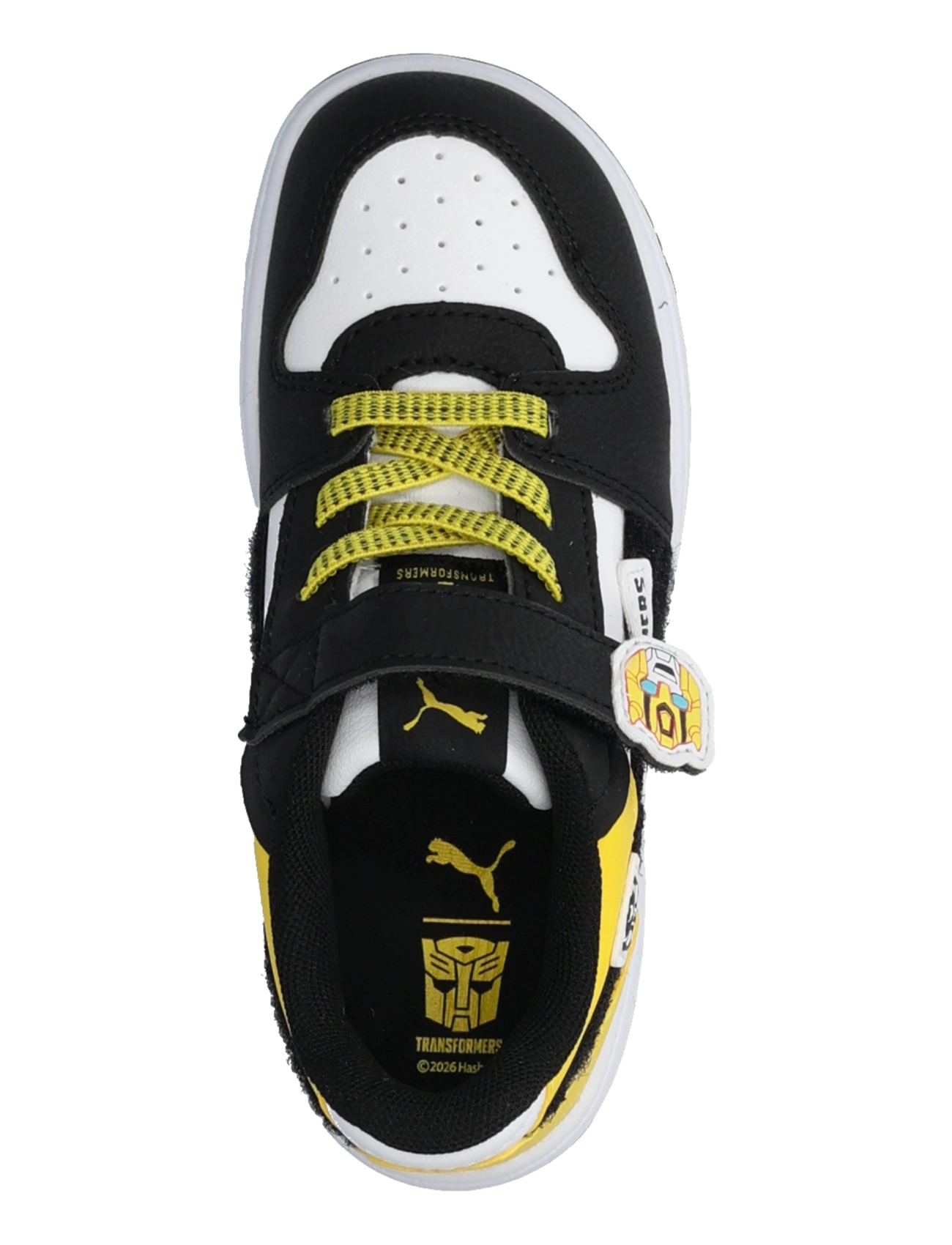 PUMA - Rebound Slam Lo Transformers AC+ Inf - puma white-puma black-bright mango yellow - 3