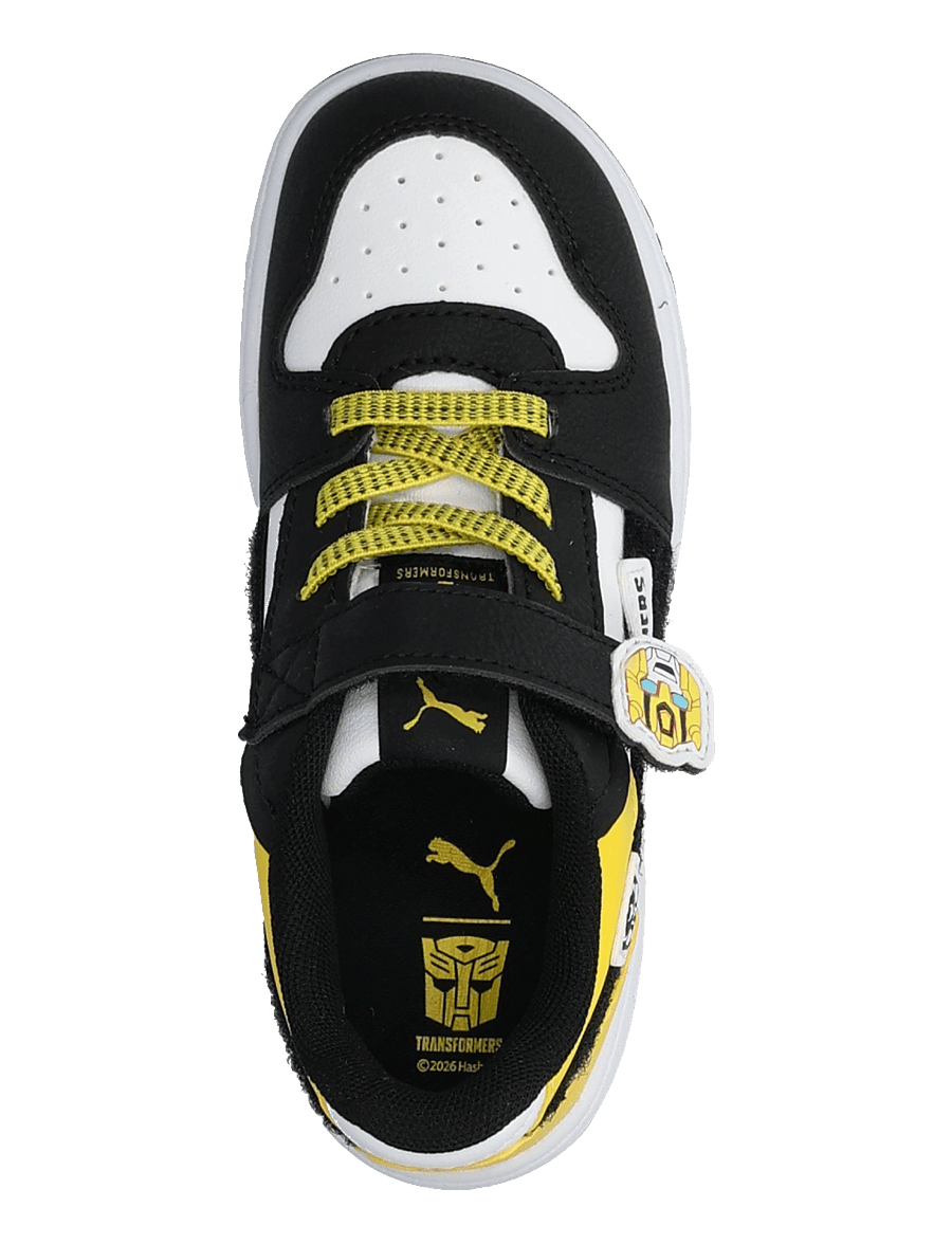 PUMA - Rebound Slam Lo Transformers AC+ Inf - puma white-puma black-bright mango yellow - 3