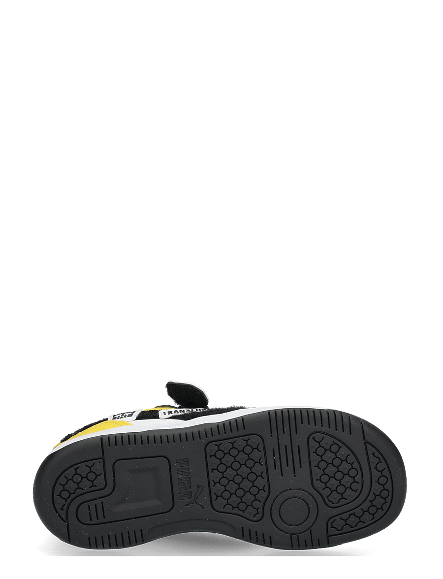 PUMA - Rebound Slam Lo Transformers AC+ Inf - puma white-puma black-bright mango yellow - 4