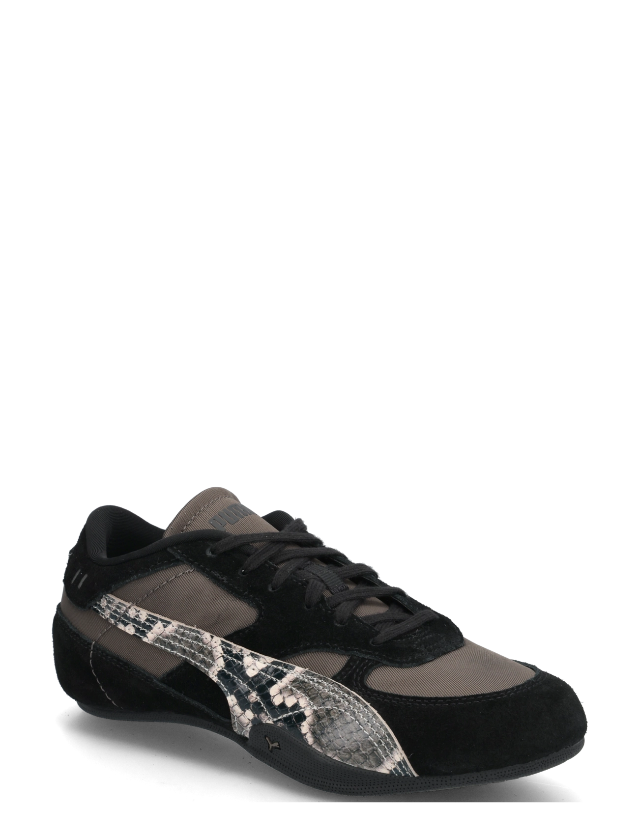 PUMA Bella Mina Snake Wns - Sportskor - MATTE BRONZE-PUMA BLACK / grey