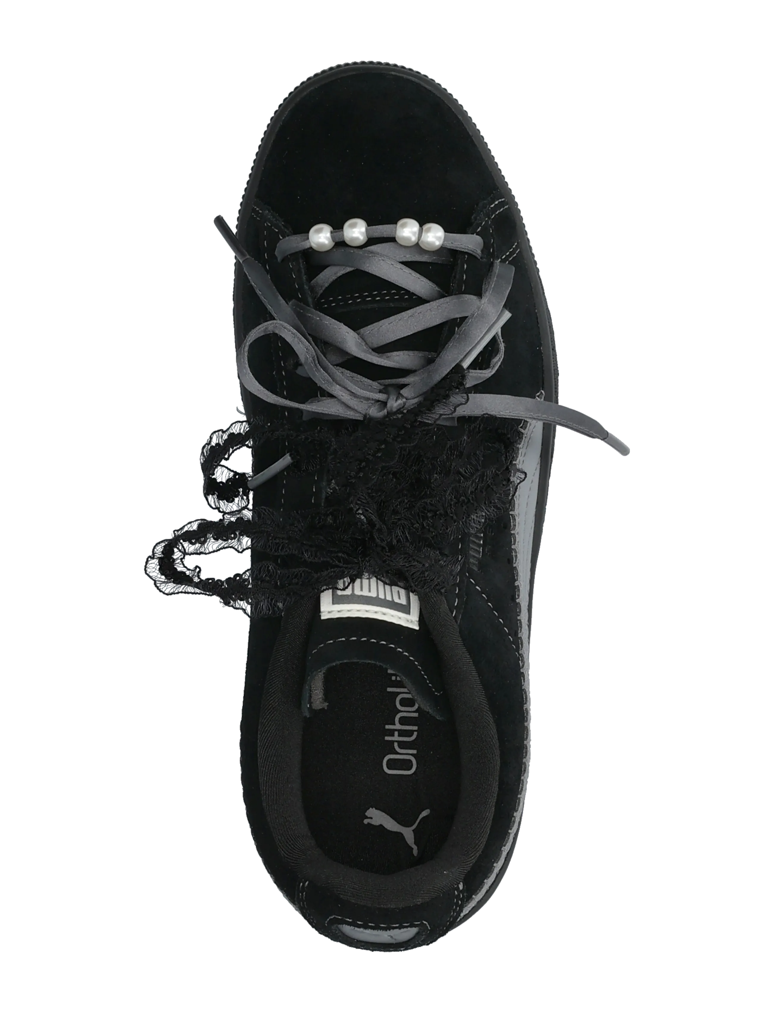 PUMA - Suede Bloom Wns - niedrige sneakers - puma black-slate sky - 3