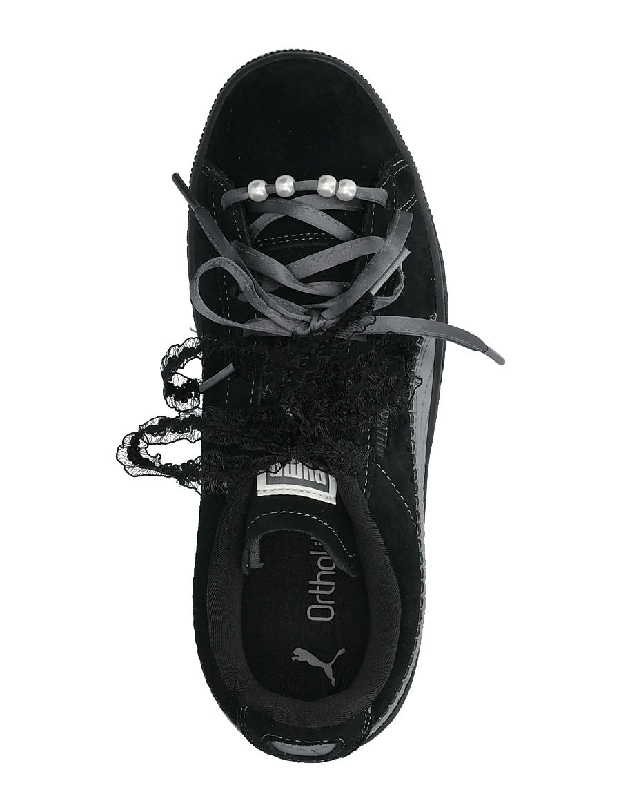 PUMA - Suede Bloom Wns - niedrige sneakers - puma black-slate sky - 3