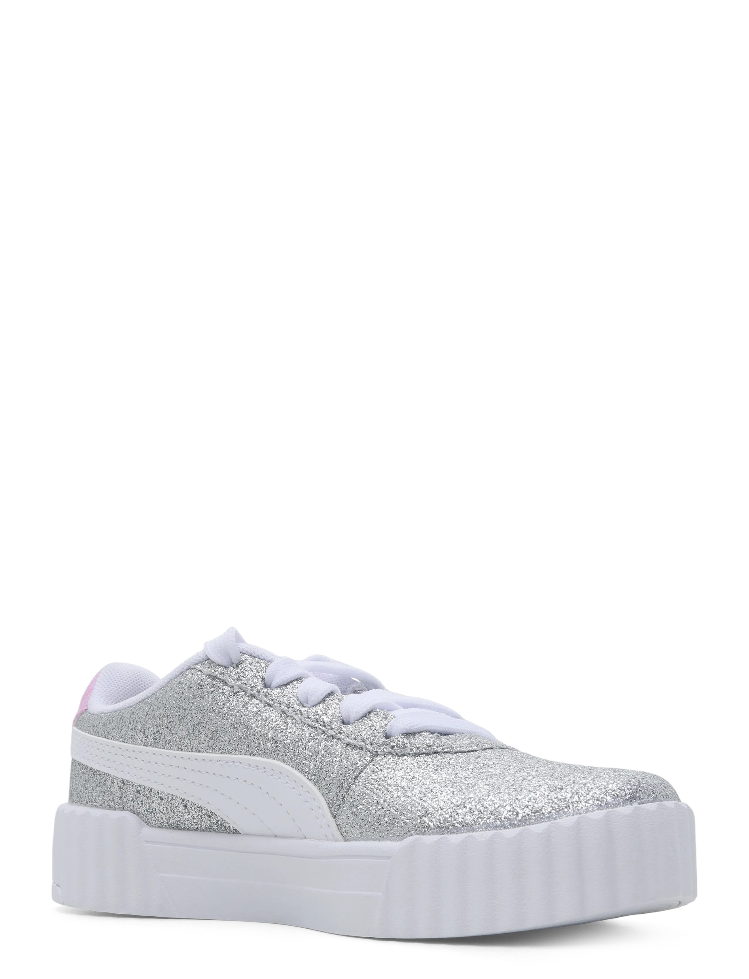 PUMA Carina 3.0 Glitz PS - Lave sneakers - PUMA SILVER-PUMA WHITE / silver
