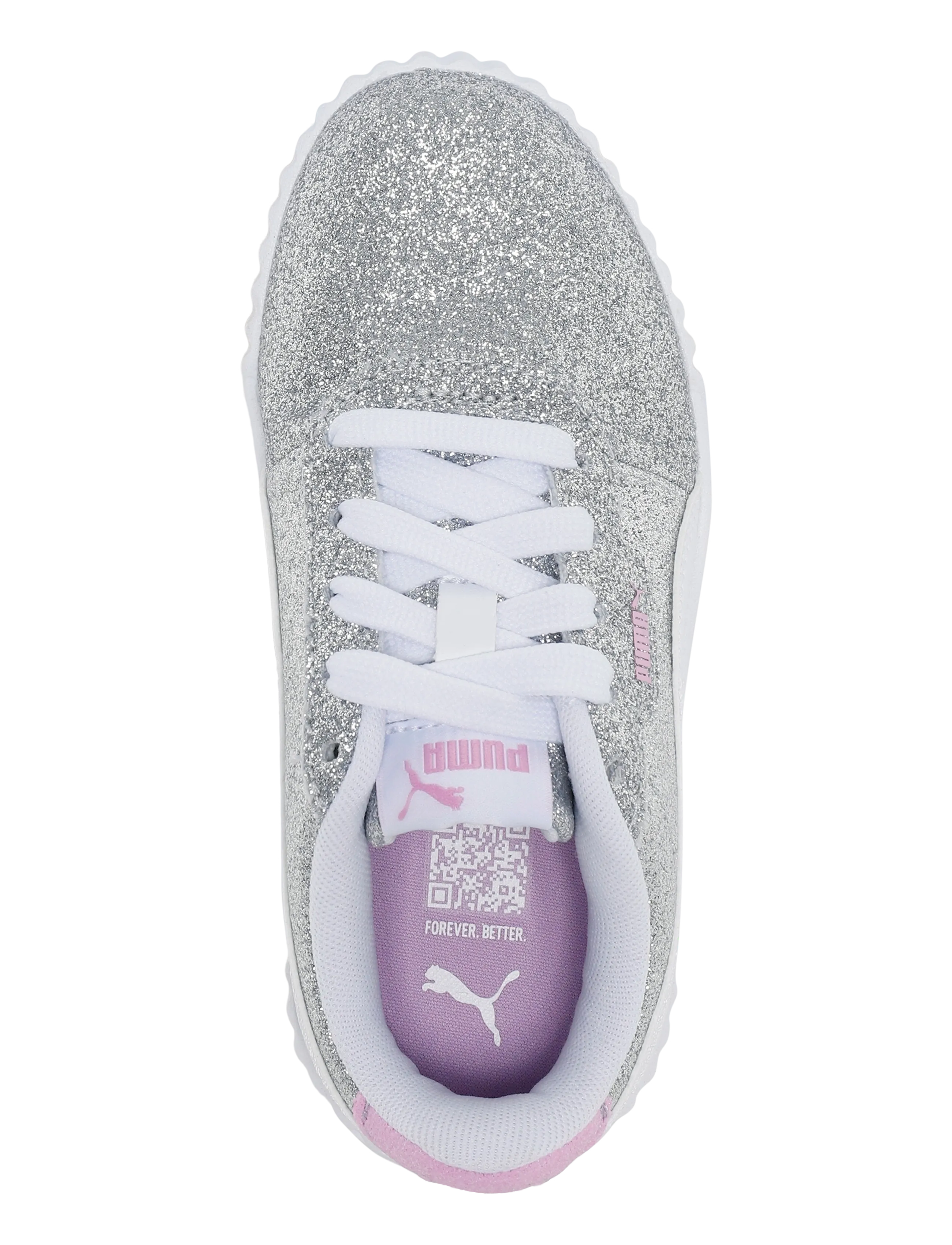 PUMA - Carina 3.0 Glitz PS - lave sneakers - puma silver-puma white - 3