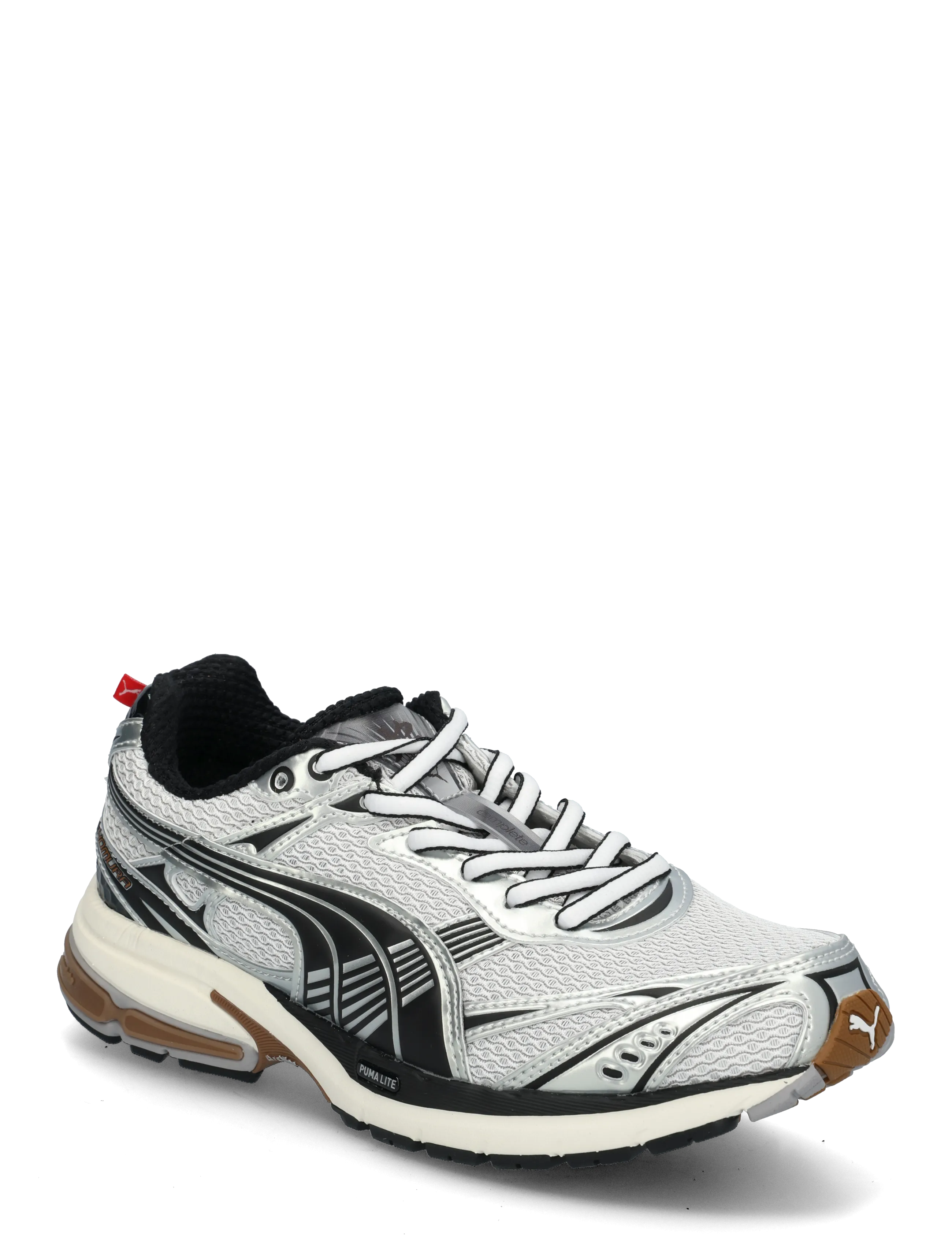 MATTE SILVER-PUMA BLACK