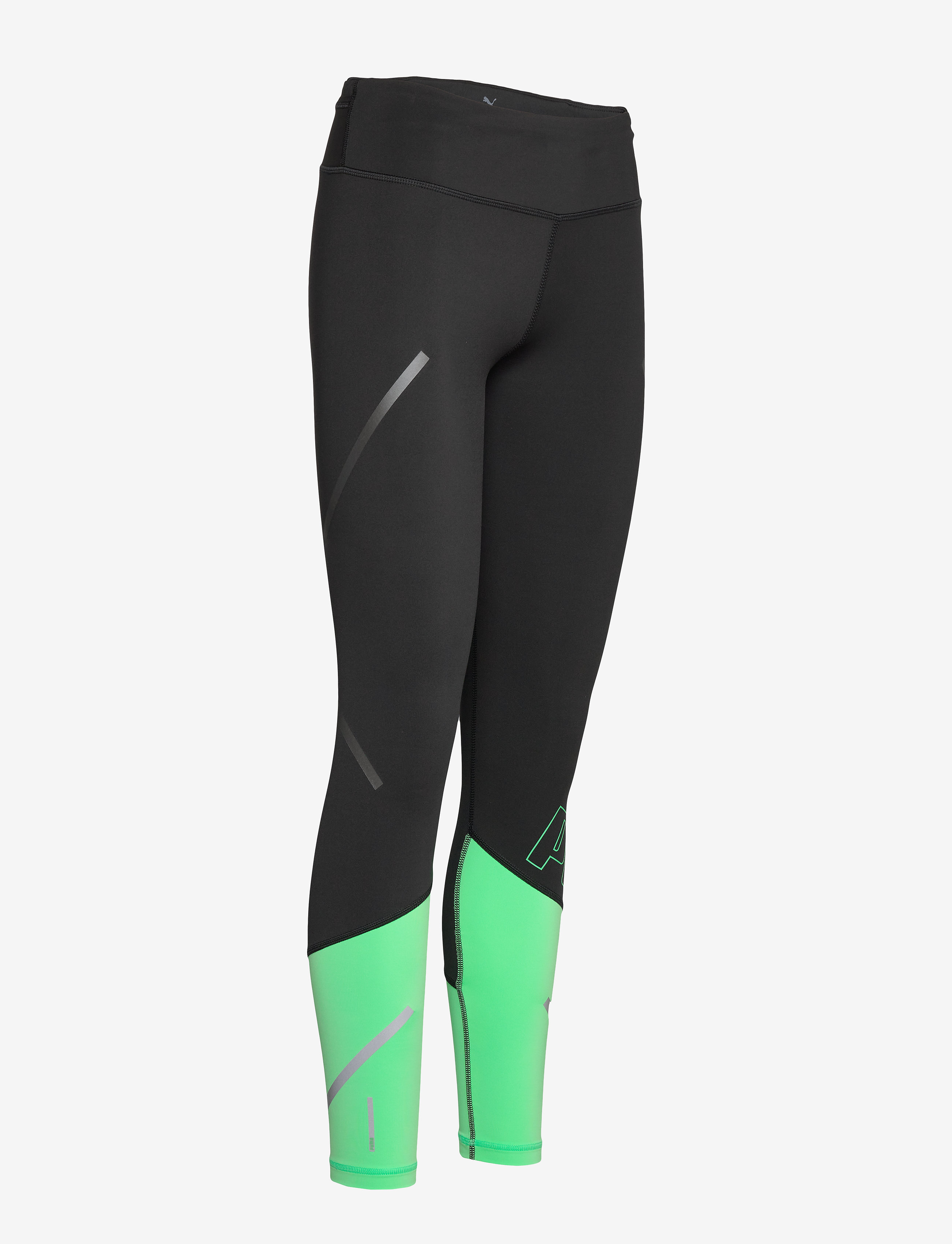 PUMA - Runner ID Thermo-R+ 7/8 Tight - puma black-green glimmer - 3