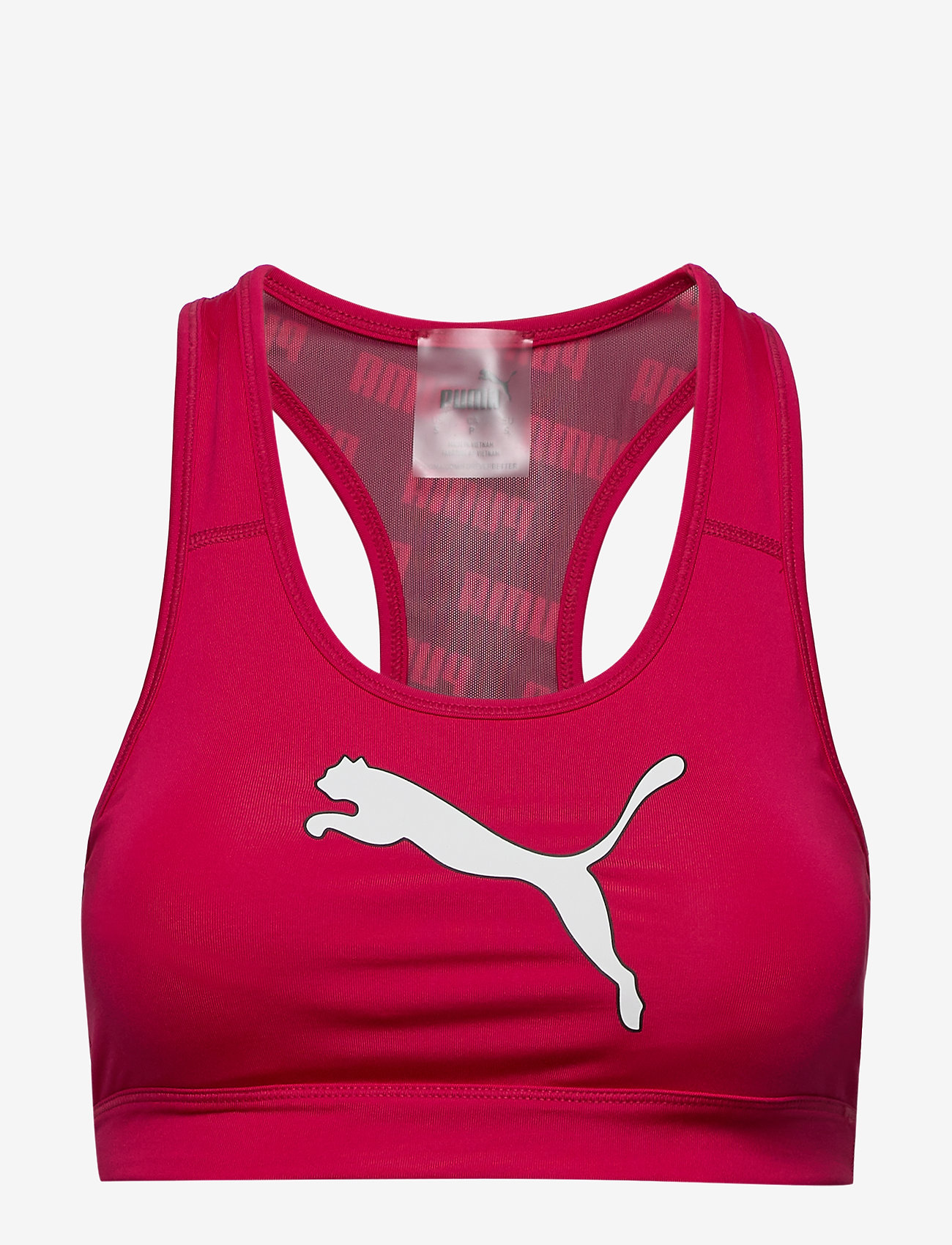 PUMA - PUMA 4Keeps Graphic Bra PM - bright rose-puma white-puma mesh - 0