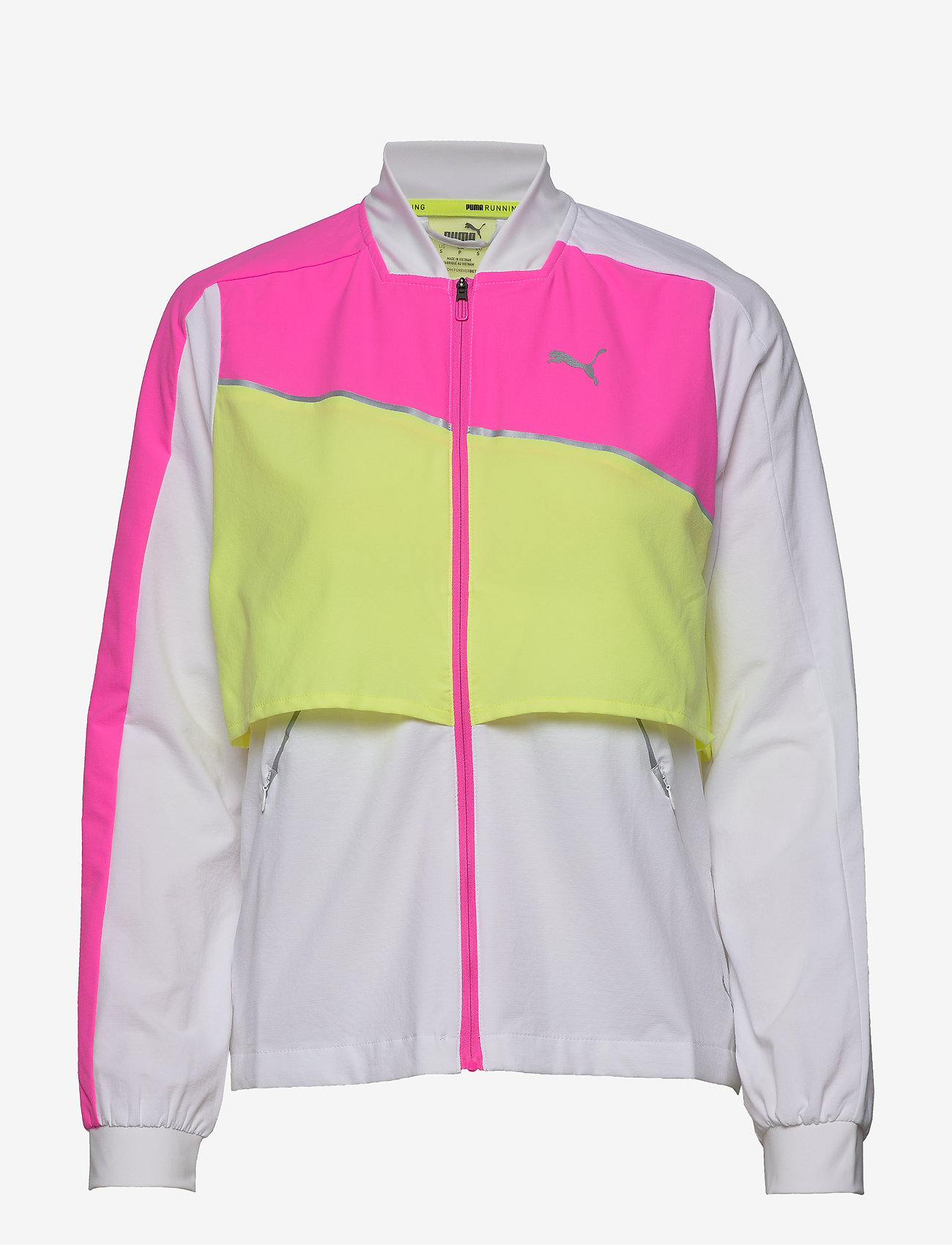 PUMA - Run Lite Woven Ultra Jacket - puma white-luminous pink-fizzy yell - 0